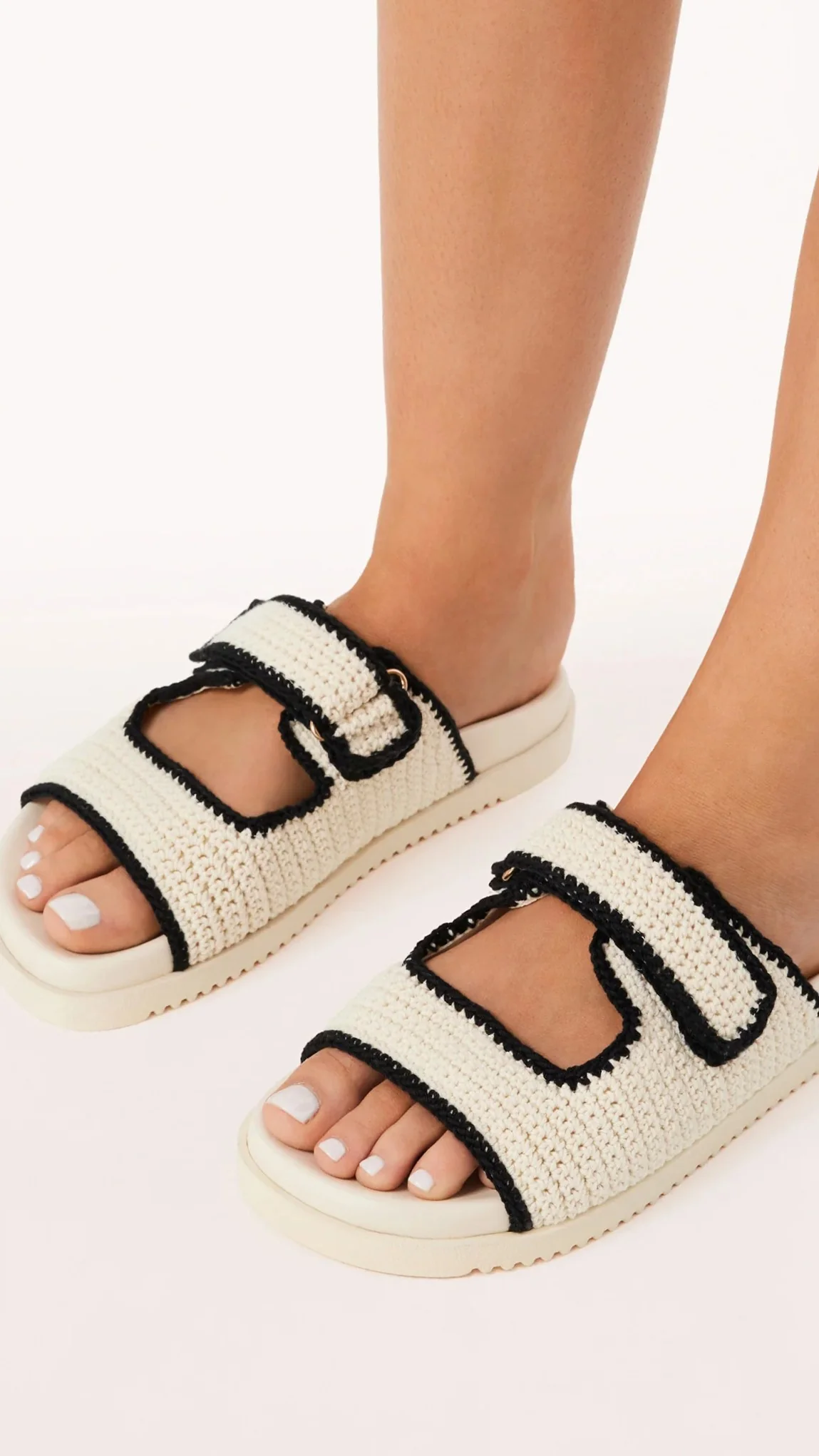 Abbot Sandals - White / Black Contrast - Image 4