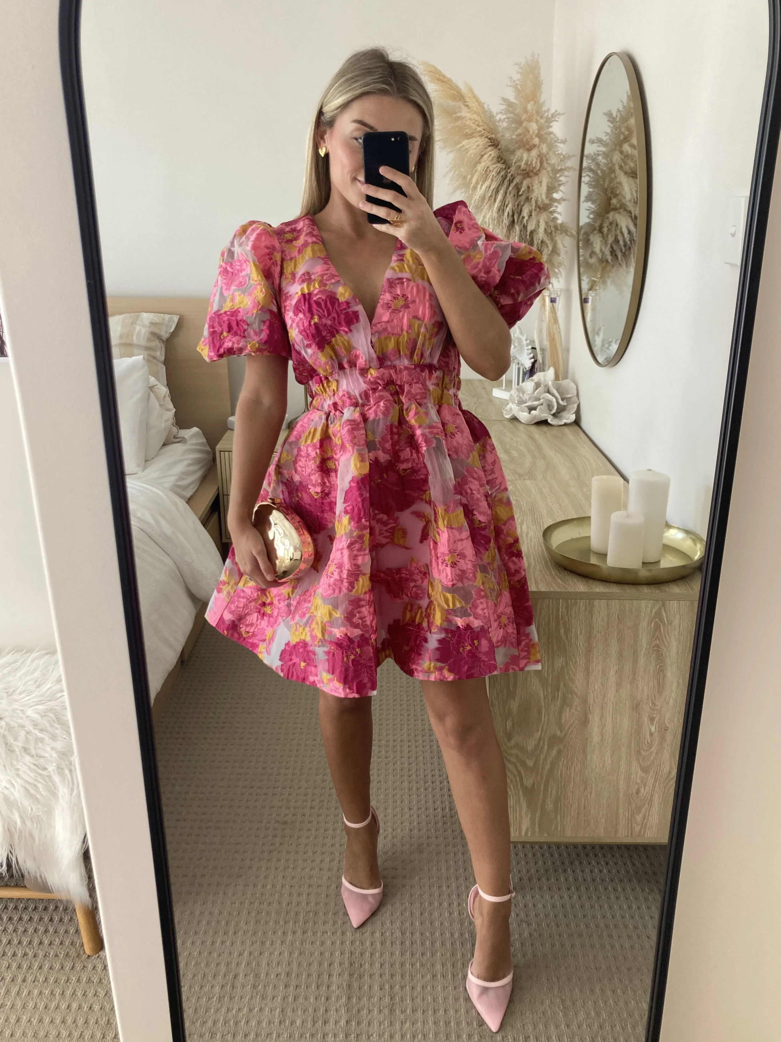 Abel Mini Dress - Pink - Image 10