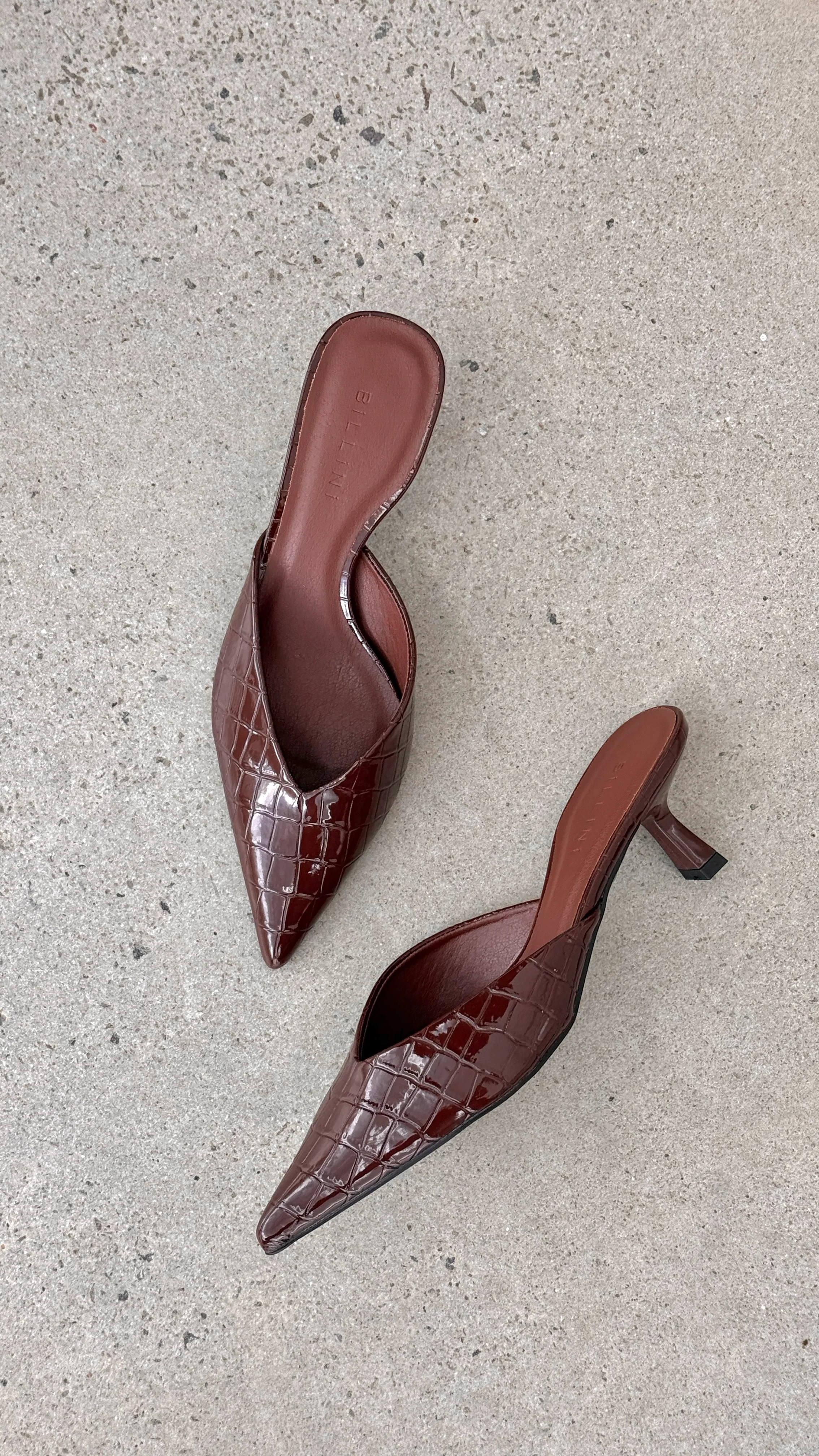 Adele Heel - Chocolate Patent Croc - Image 5