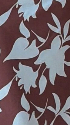 Adira Long Sleeve Top - Chocolate/Blue Print - Image 11