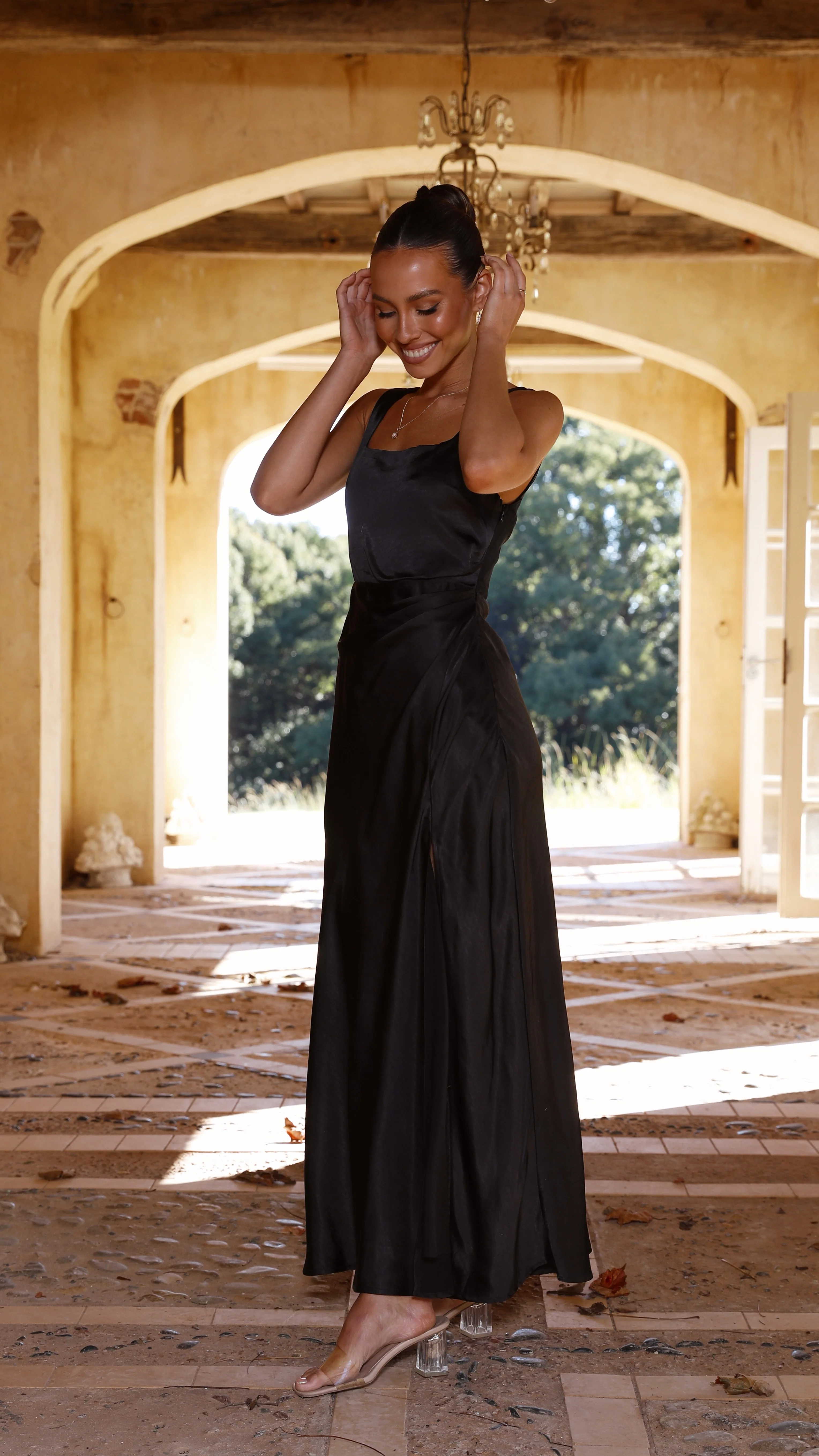 Alaria Maxi Dress - Black - Image 21