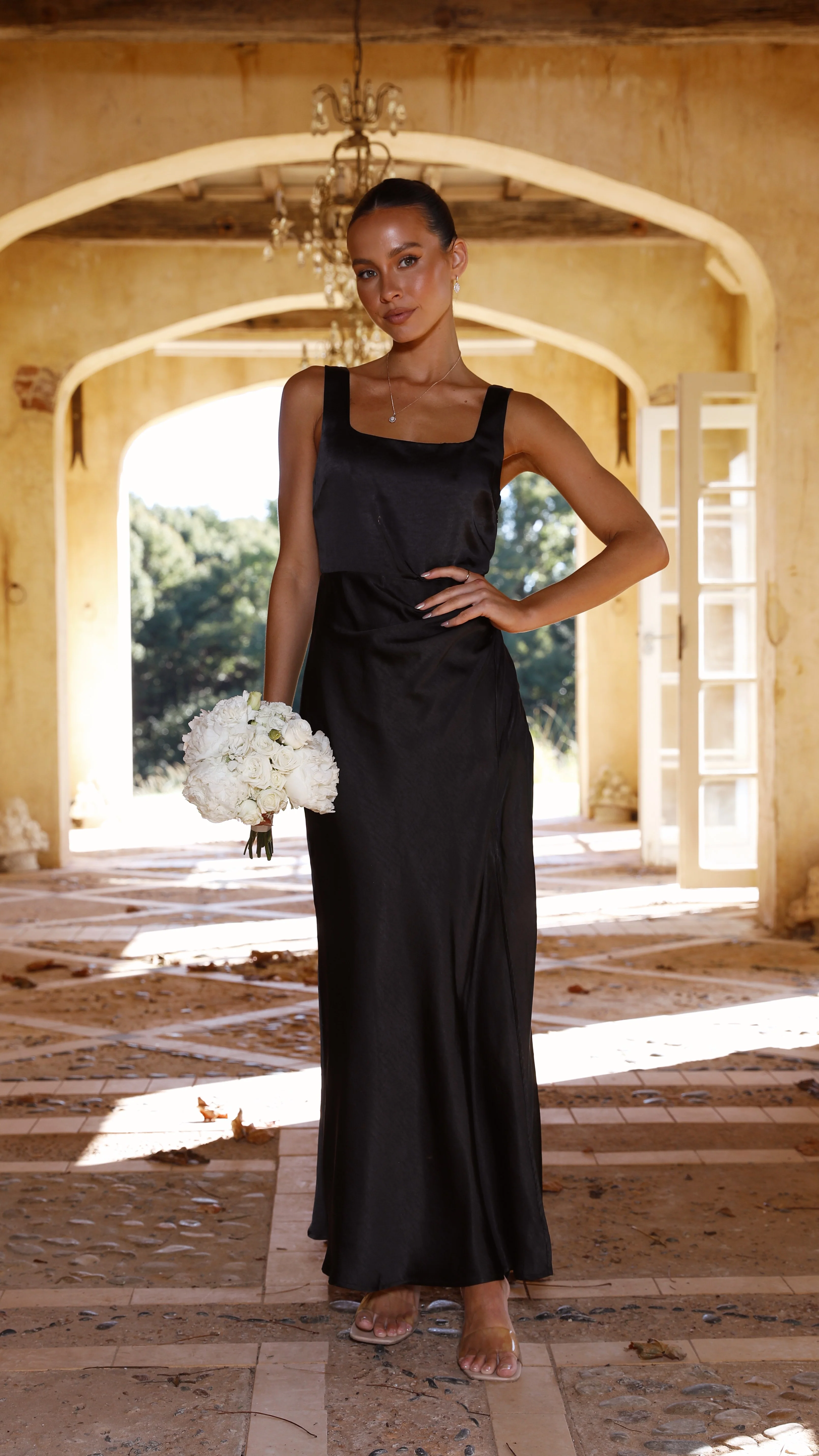 Alaria Maxi Dress - Black - Image 5