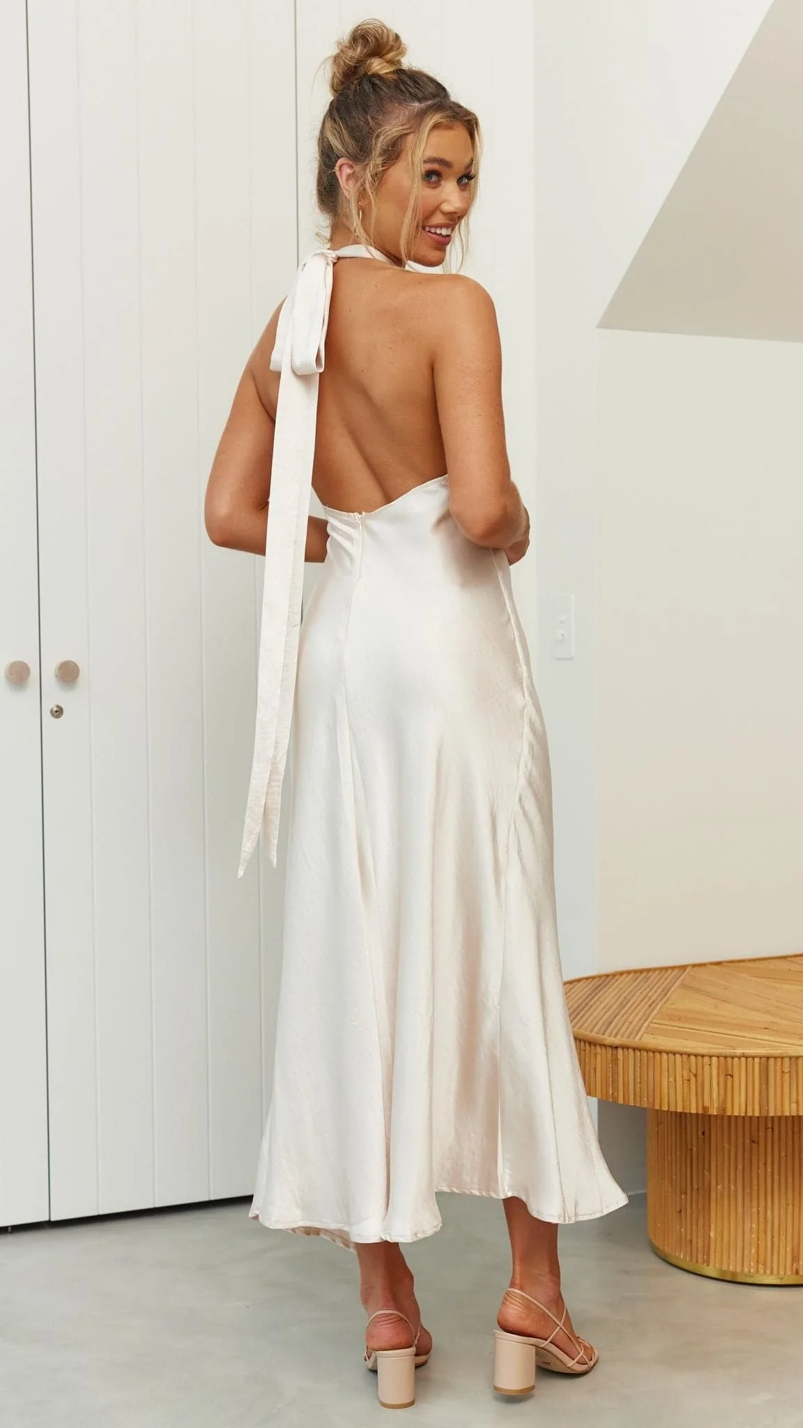 Amalia Maxi Dress - Champagne - Image 24