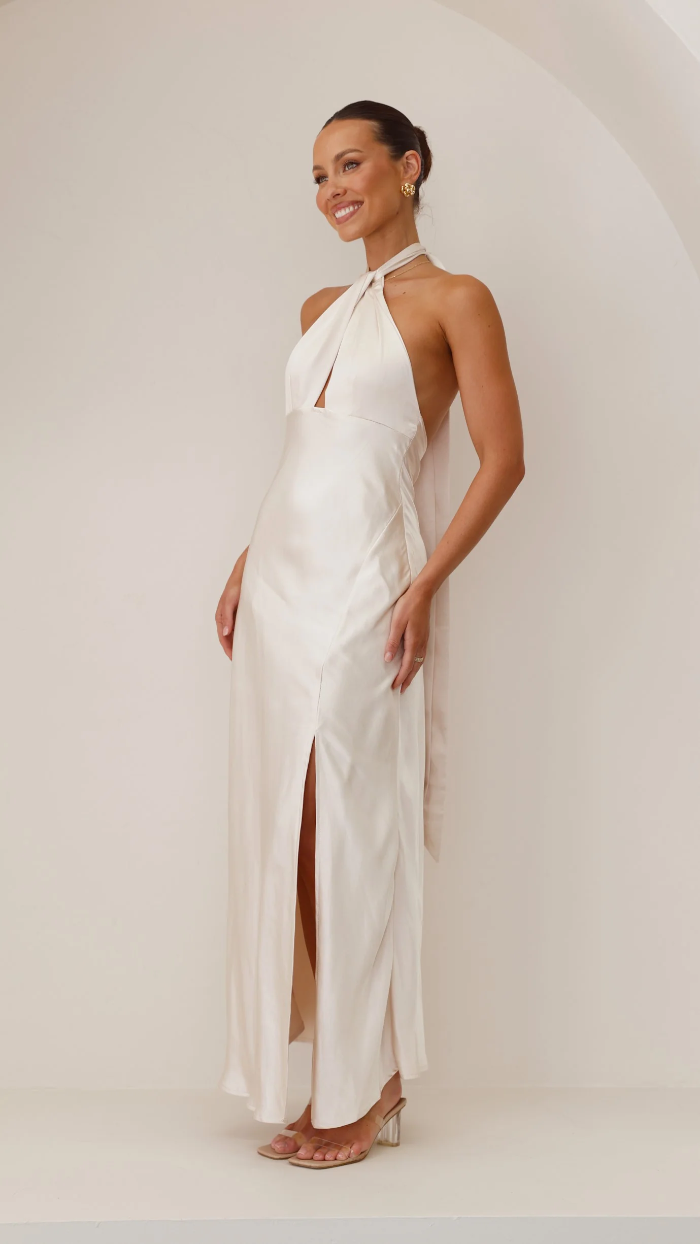 Amalia Maxi Dress - Champagne - Image 3