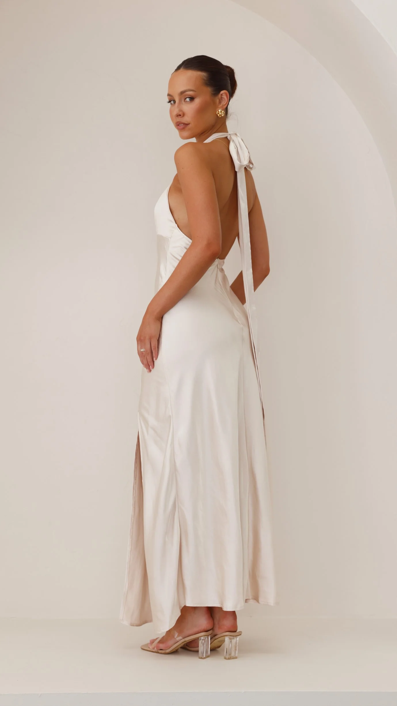 Amalia Maxi Dress - Champagne - Image 4