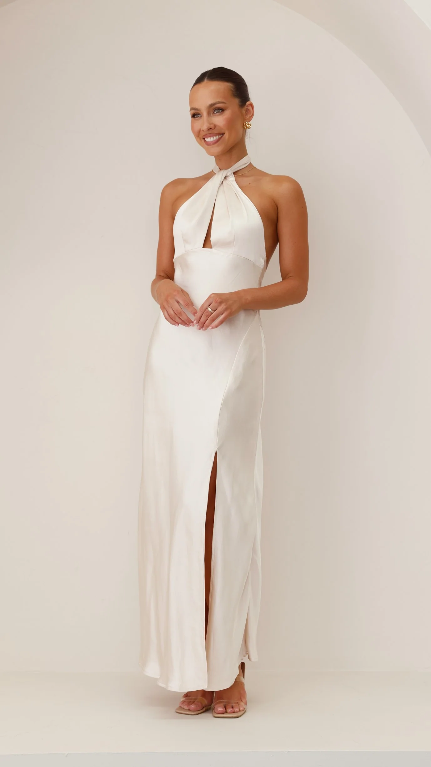 Amalia Maxi Dress - Champagne - Image 7