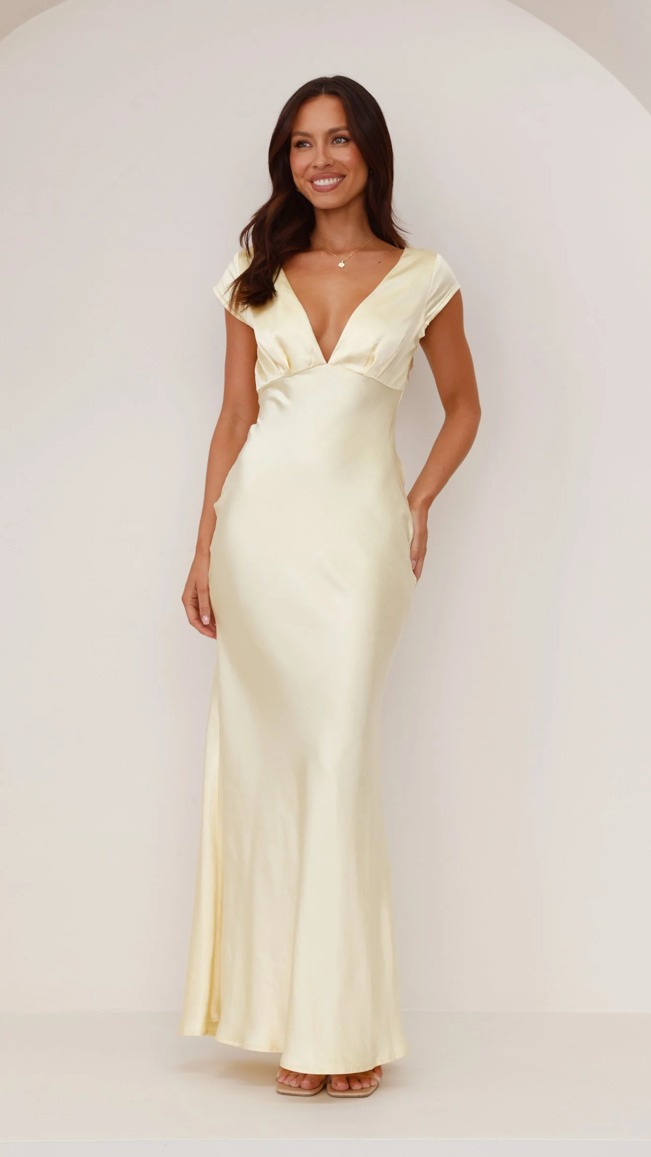 Amelia Maxi Dress - Yellow - Image 10