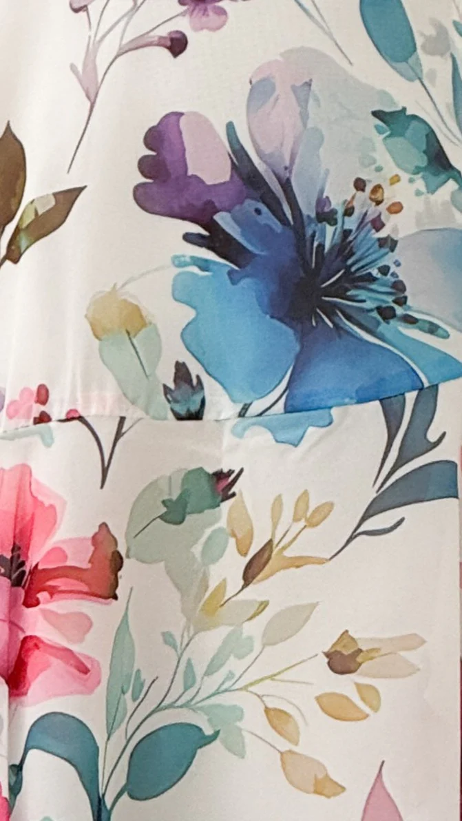 Ami Maxi Dress - Blue/Pink Floral - Image 6