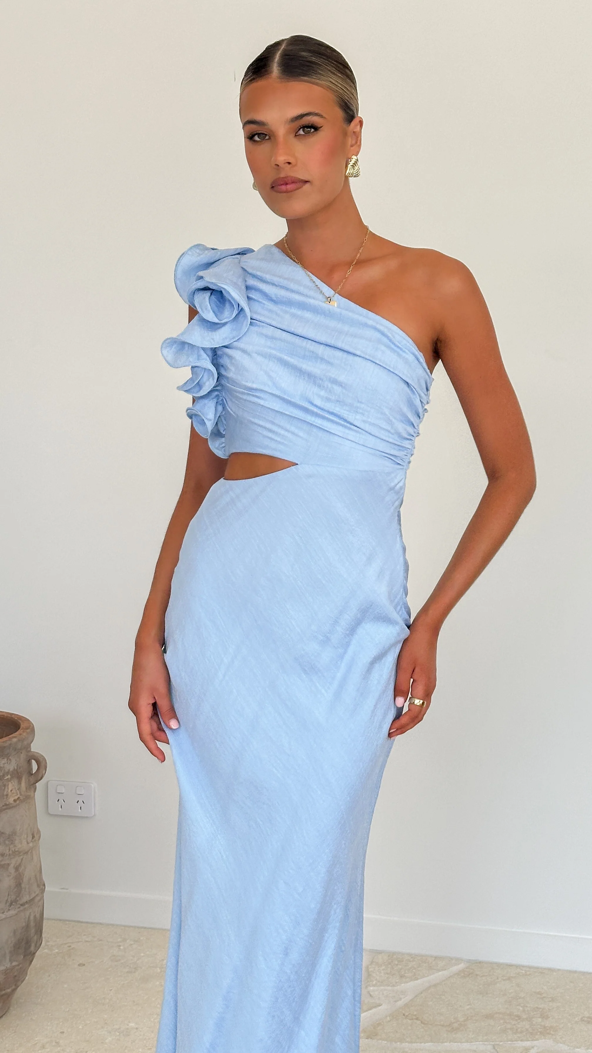 Amina Maxi Dress - Blue - Image 7