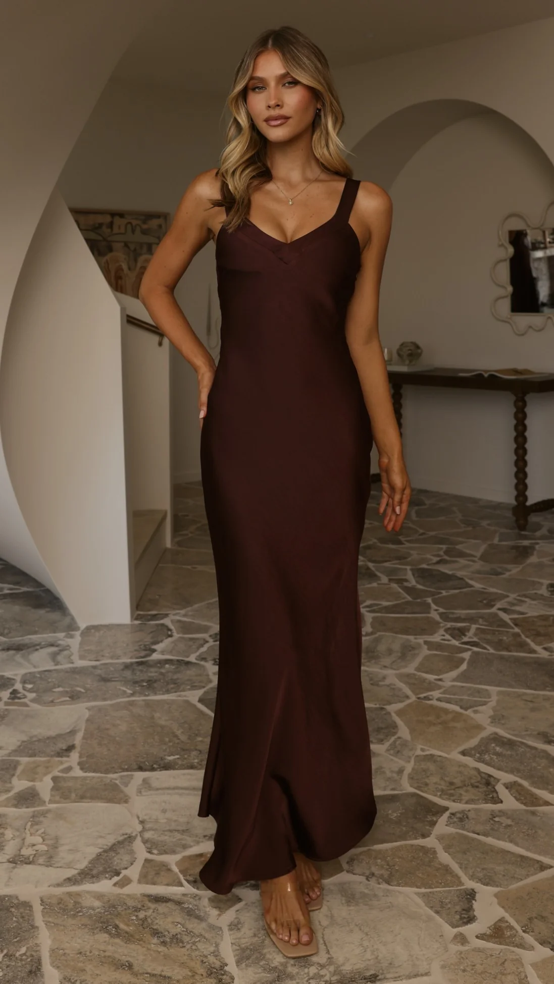 Andie Maxi Dress - Chocolate - Image 7