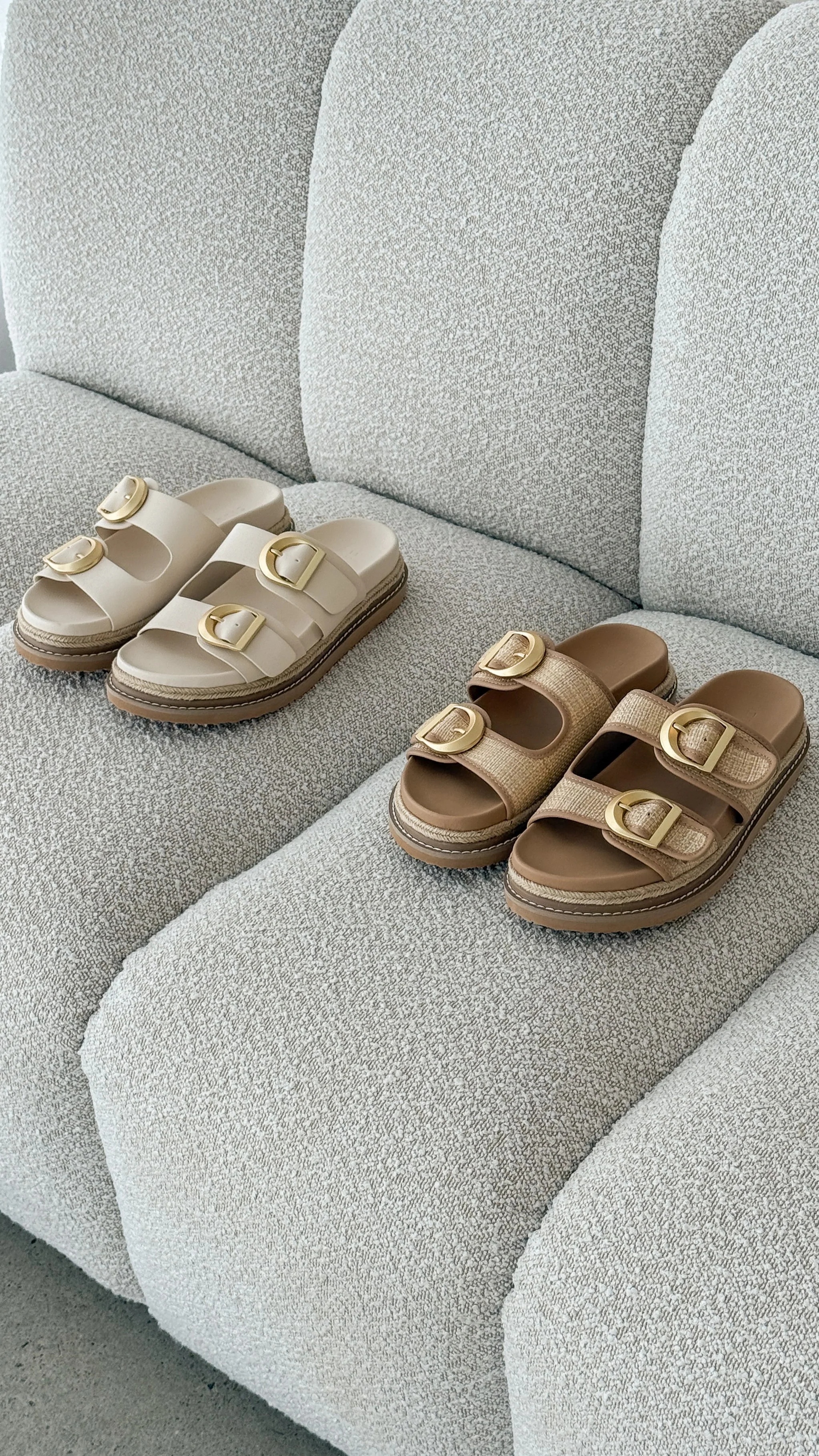 Anora Slide - Natural Raffia - Image 3