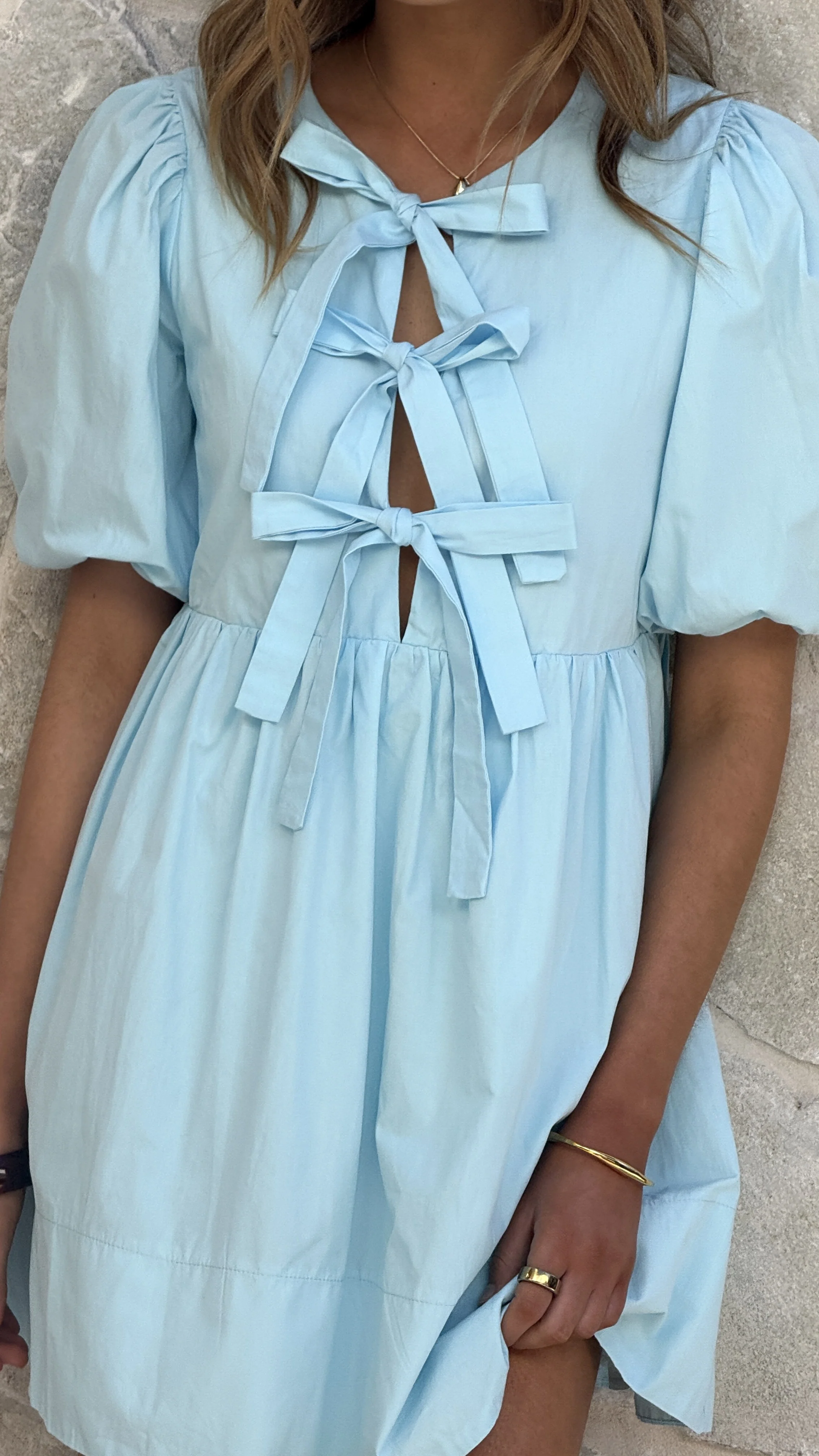 Arana Mini Dress - Blue - Image 5