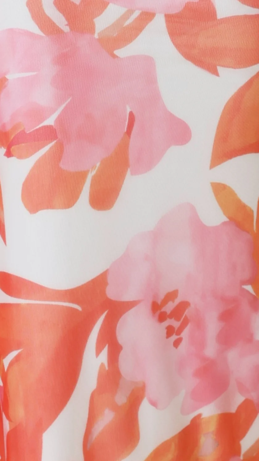Ashley Maxi Dress - Pink/Orange Floral - Image 10