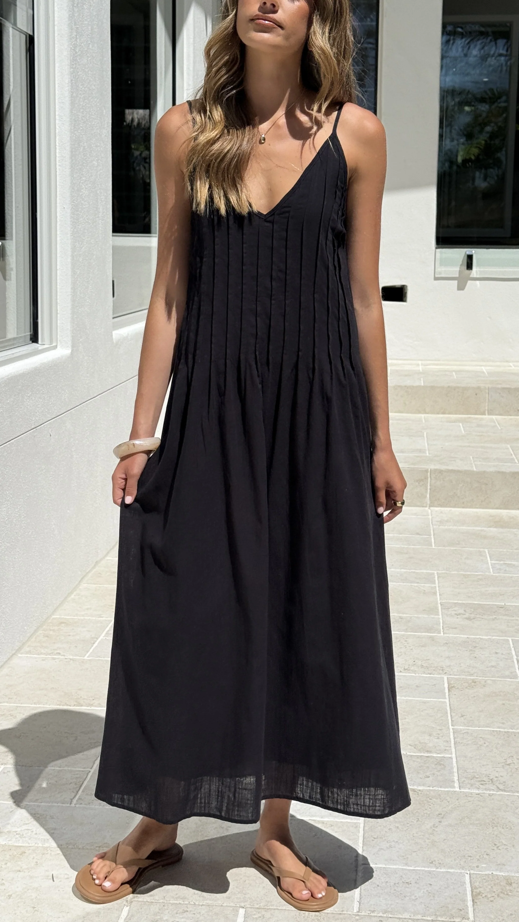 Aspen Maxi Dress - Black - Image 4