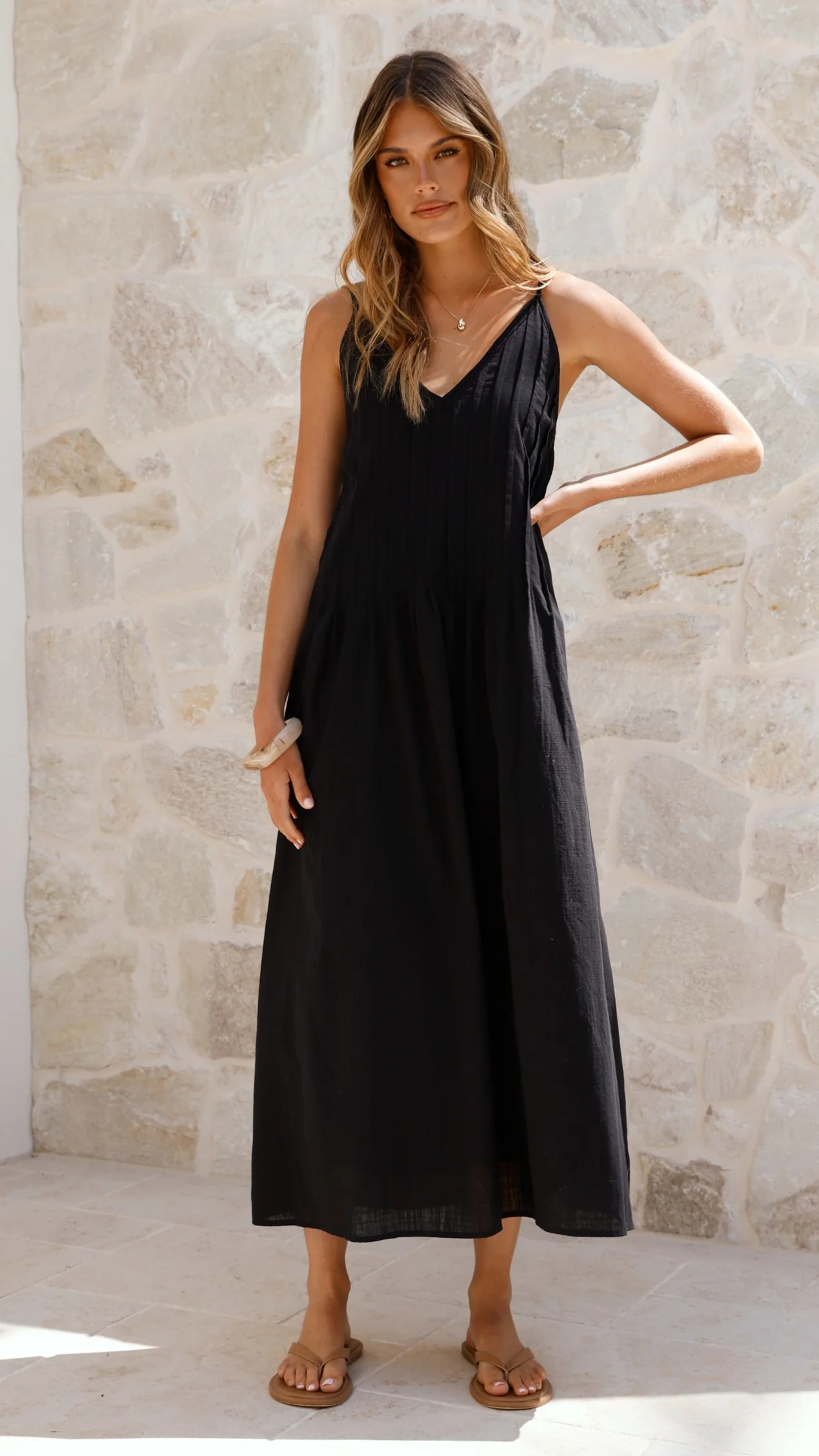 Aspen Maxi Dress - Black - Image 9