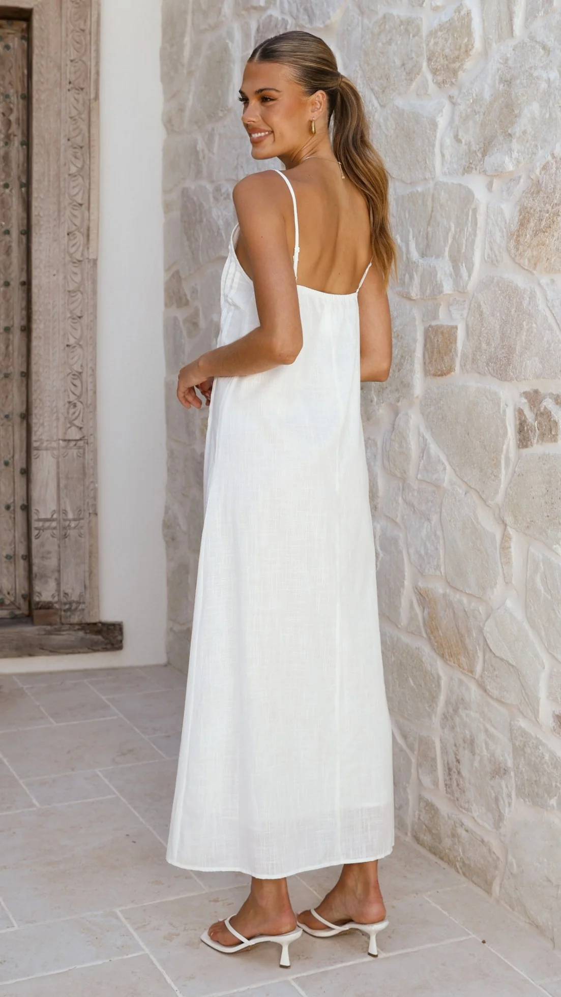 Aspen Maxi Dress - White - Image 10