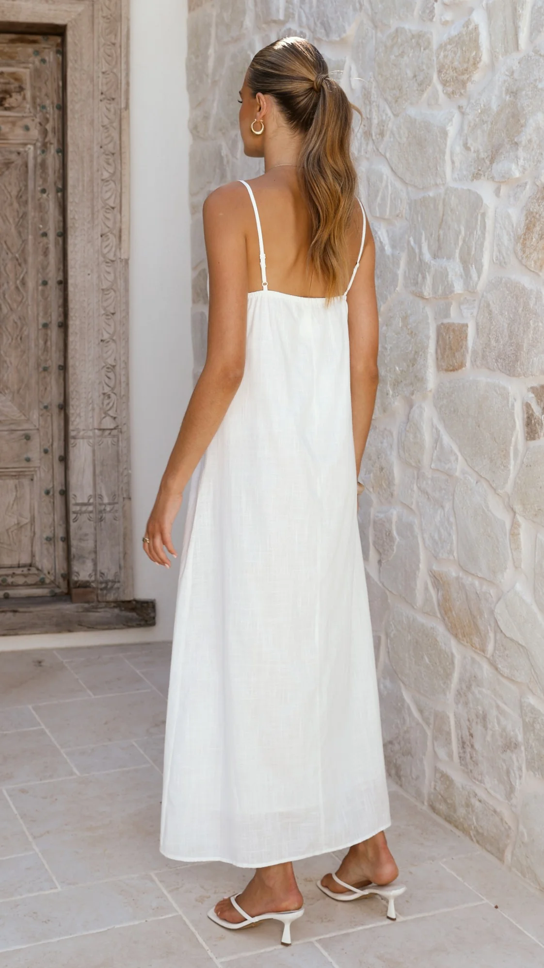 Aspen Maxi Dress - White - Image 2
