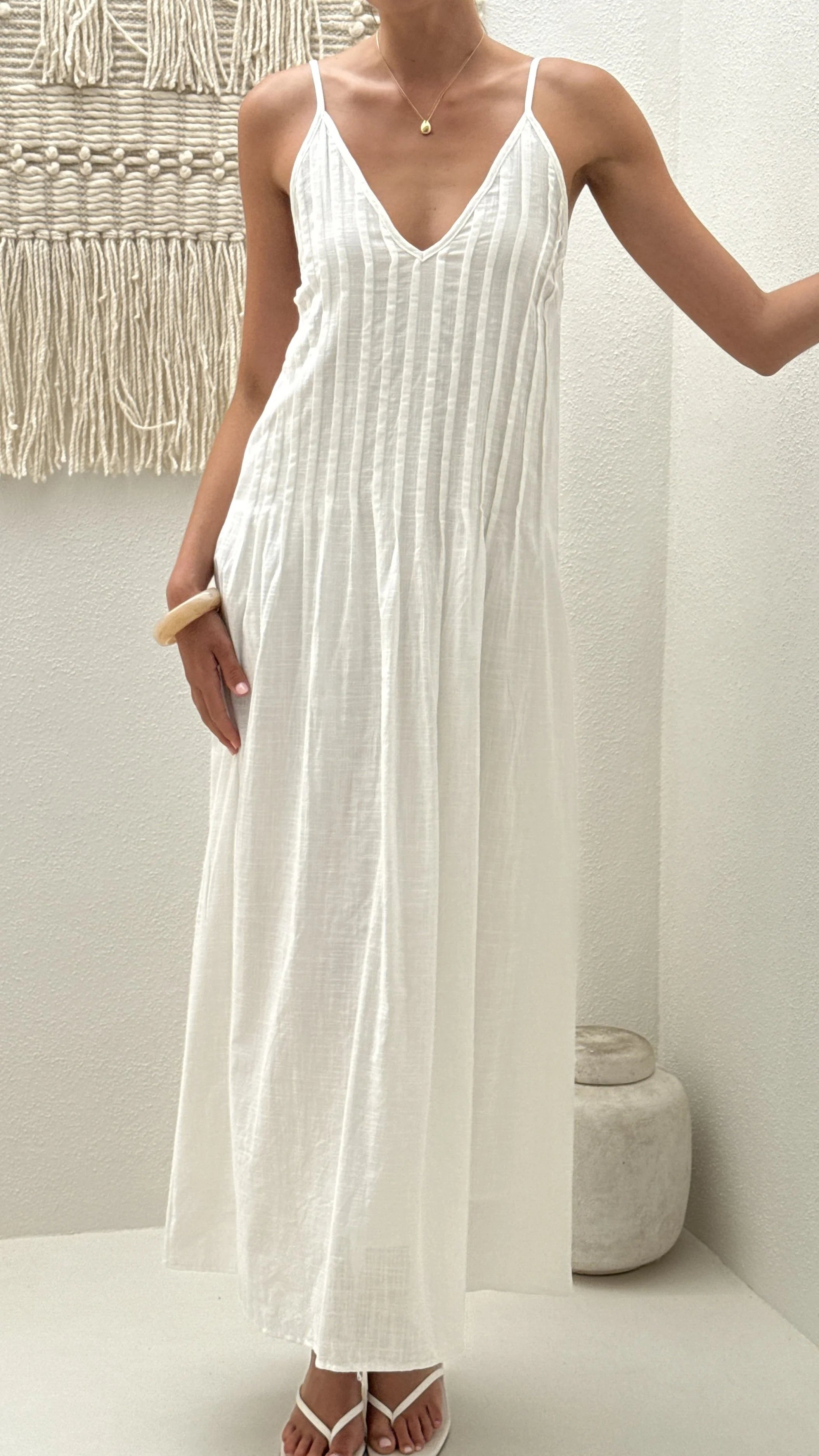 Aspen Maxi Dress - White - Image 4