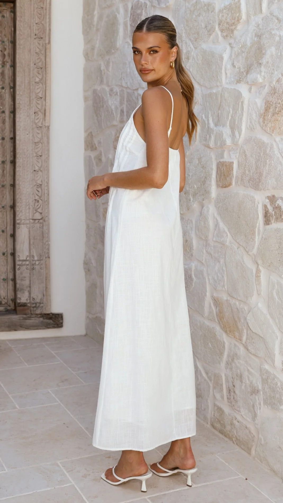 Aspen Maxi Dress - White - Image 9