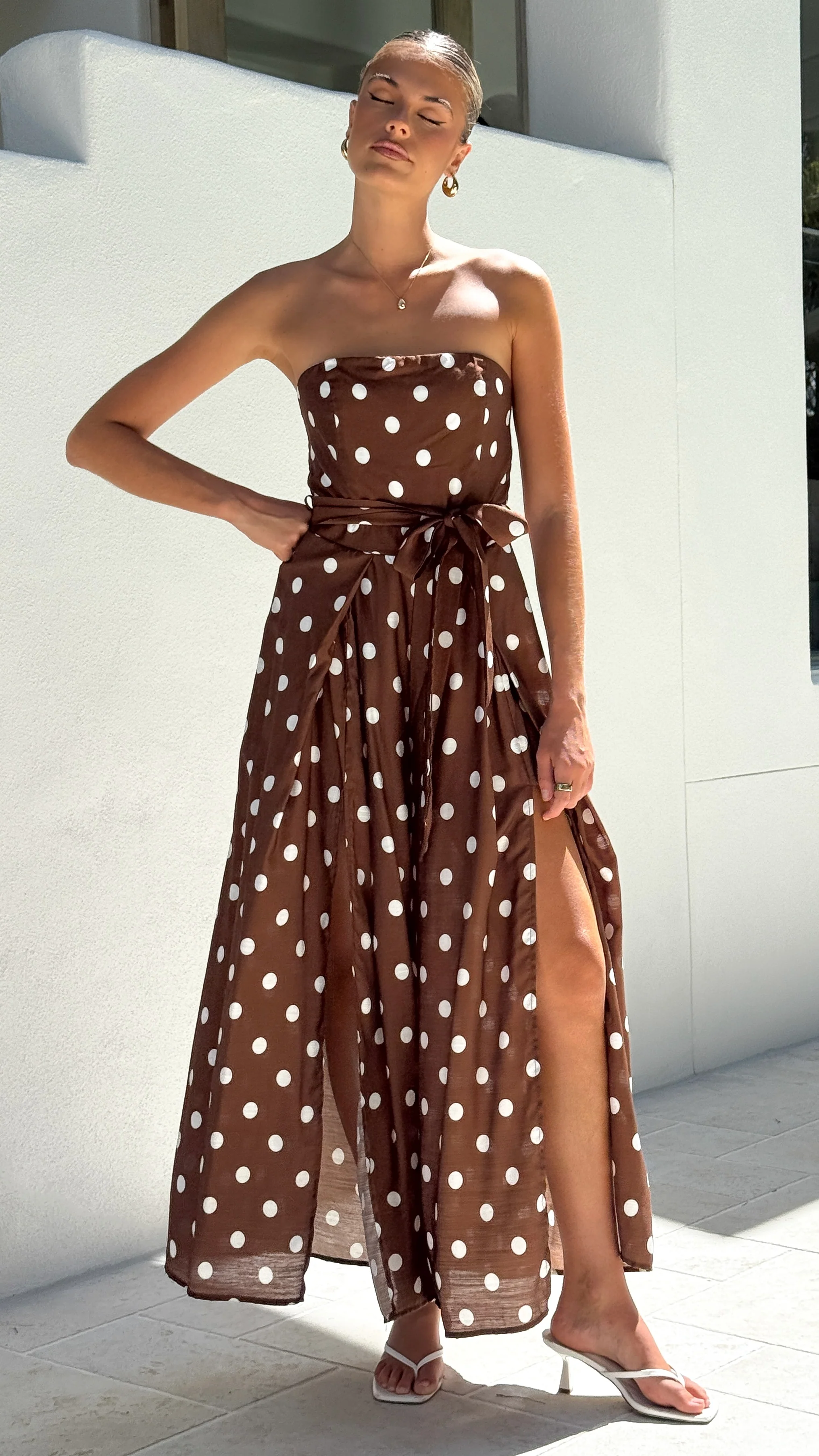 Astra Jumpsuit - Chocolate Polka - Image 6