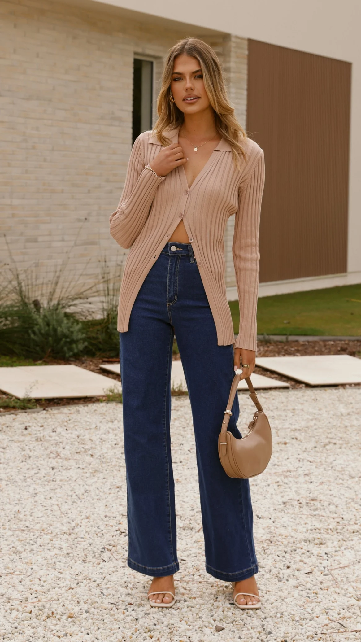 Darcy Knit Top - Mocha - Image 5