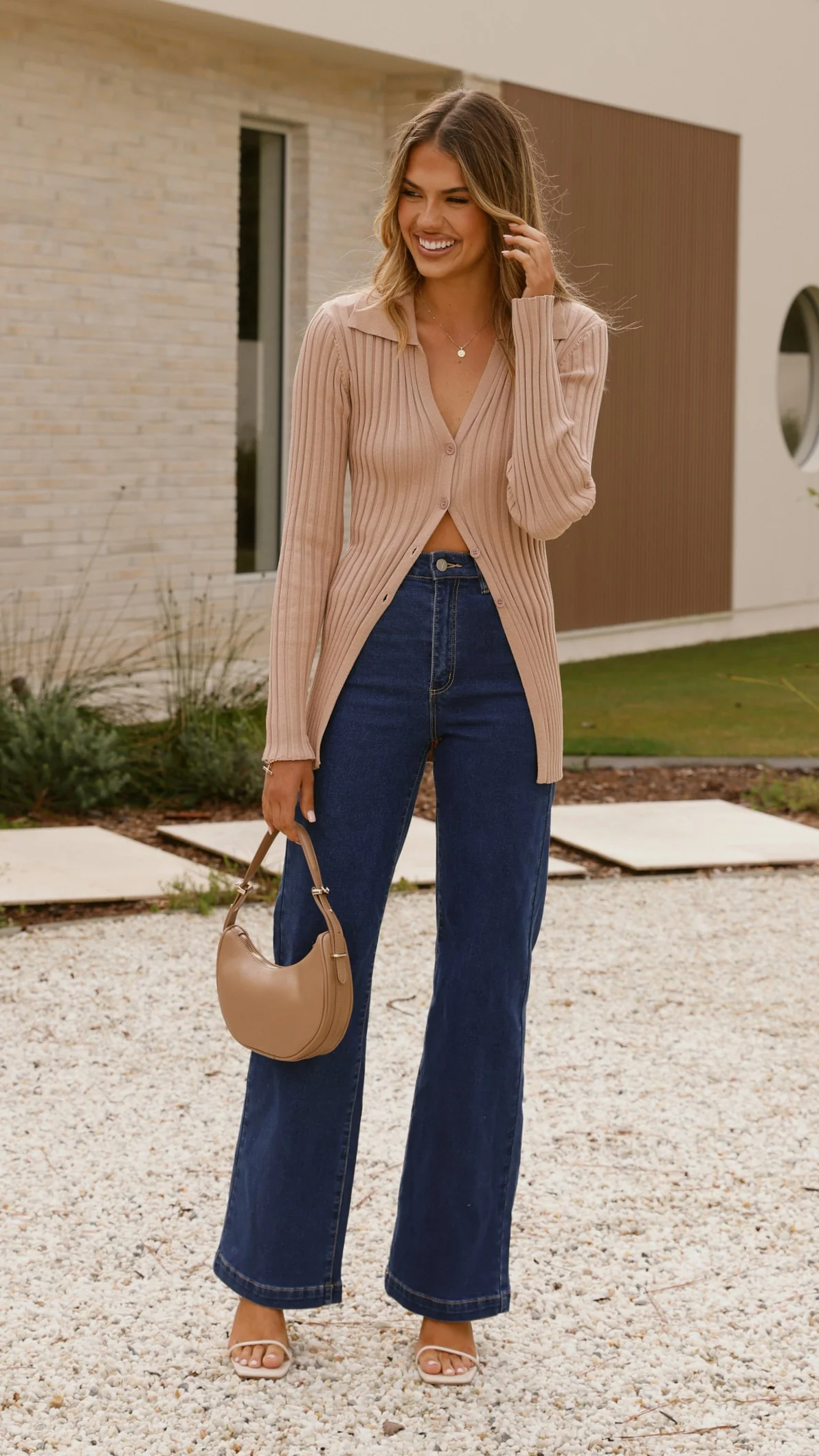 Darcy Knit Top - Mocha - Image 7