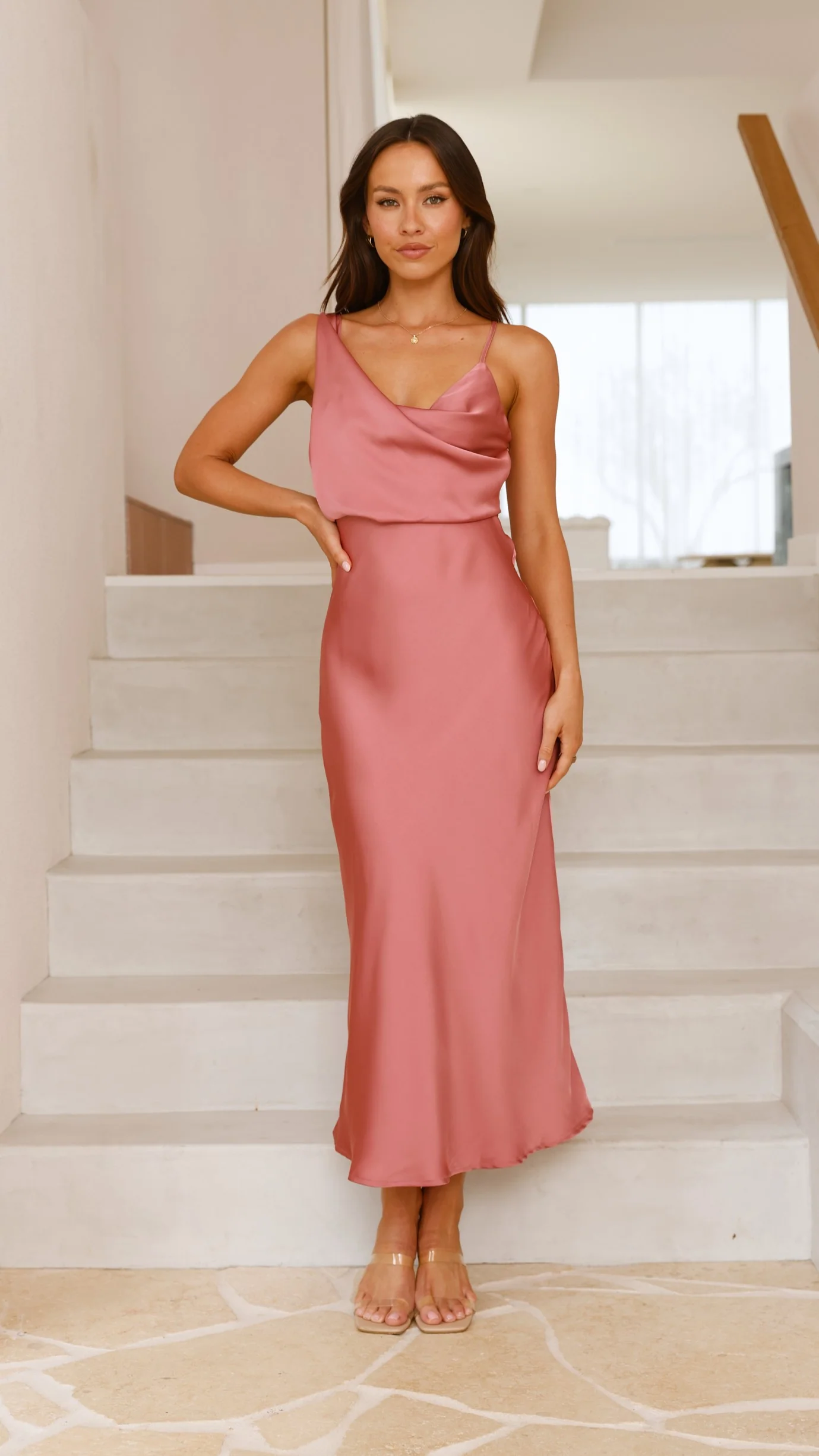 Audrey Maxi Dress - Baked Rose - Image 5