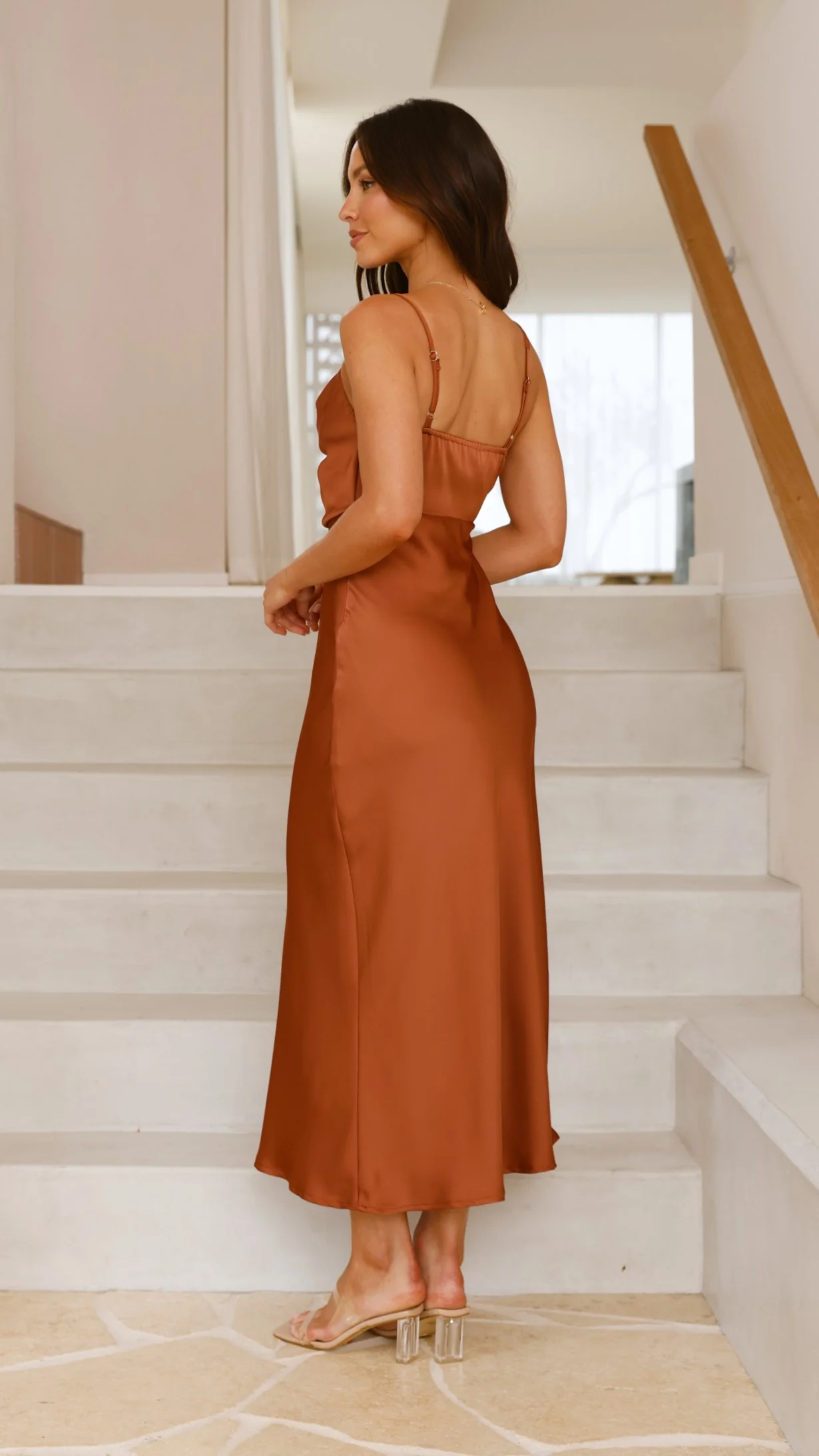 Audrey Maxi Dress - Copper - Image 7