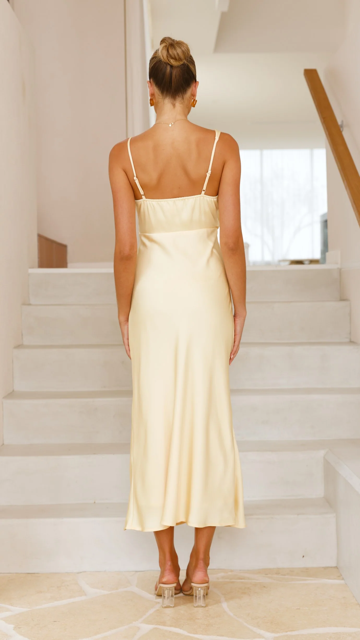 Audrey Maxi Dress - Lemon - Image 7