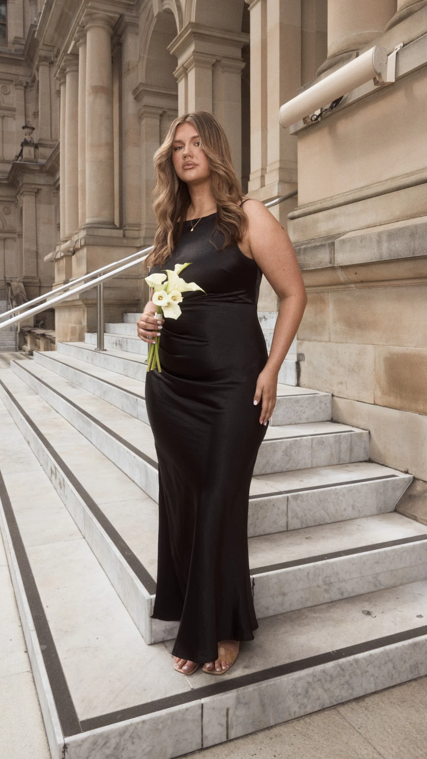Ava Maxi Dress - Black - Image 3