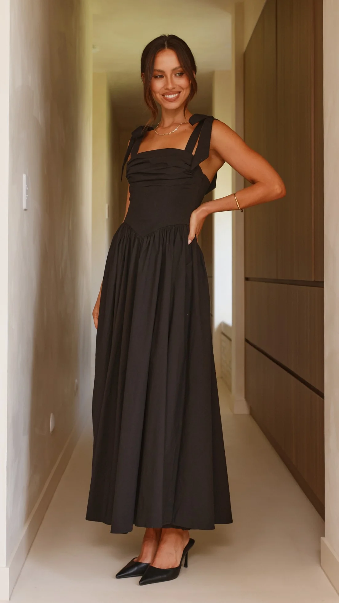 Haisley Maxi Dress - Black - Image 3