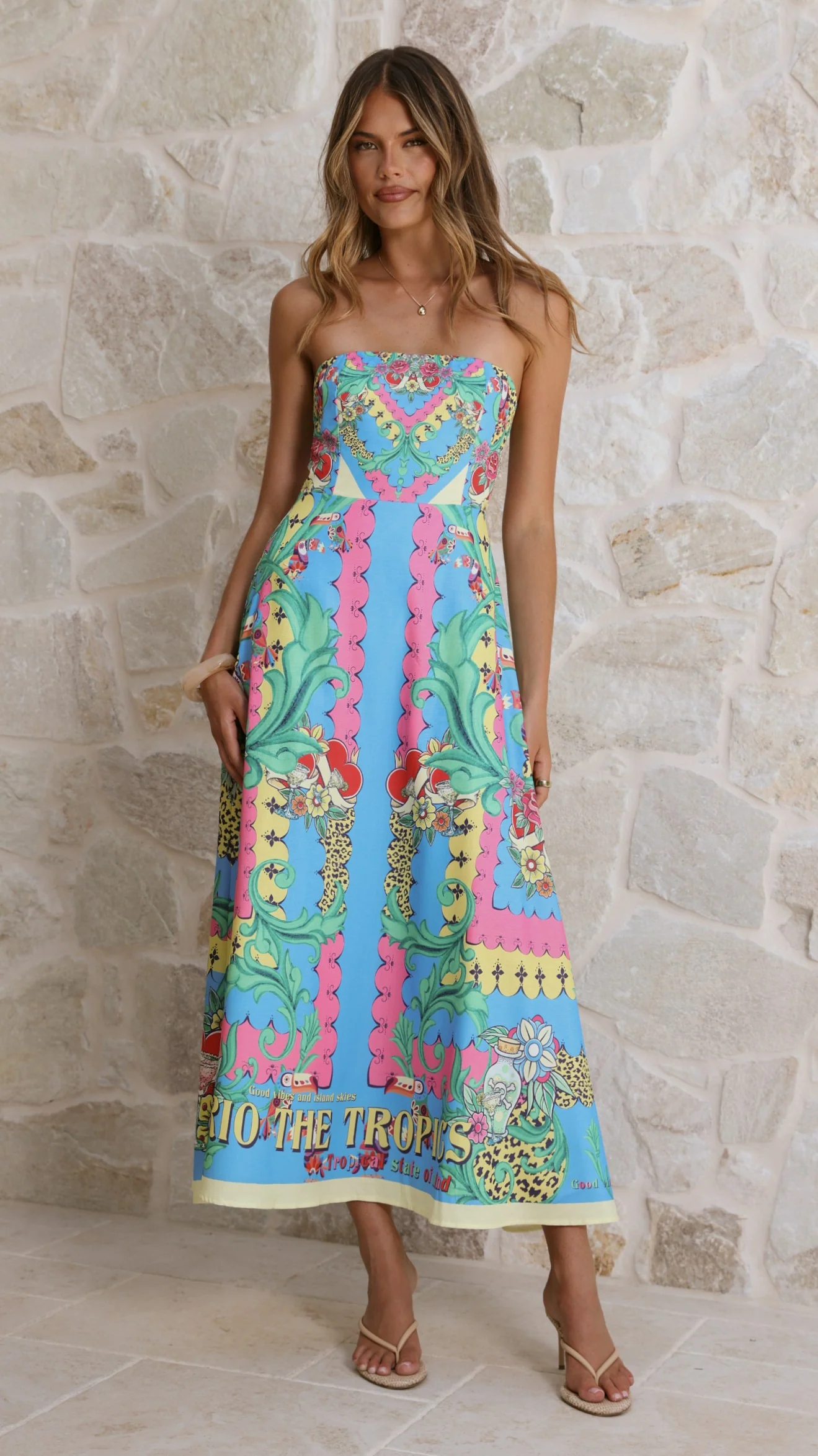 Azure Maxi Dress - Tropical Rio - Image 3