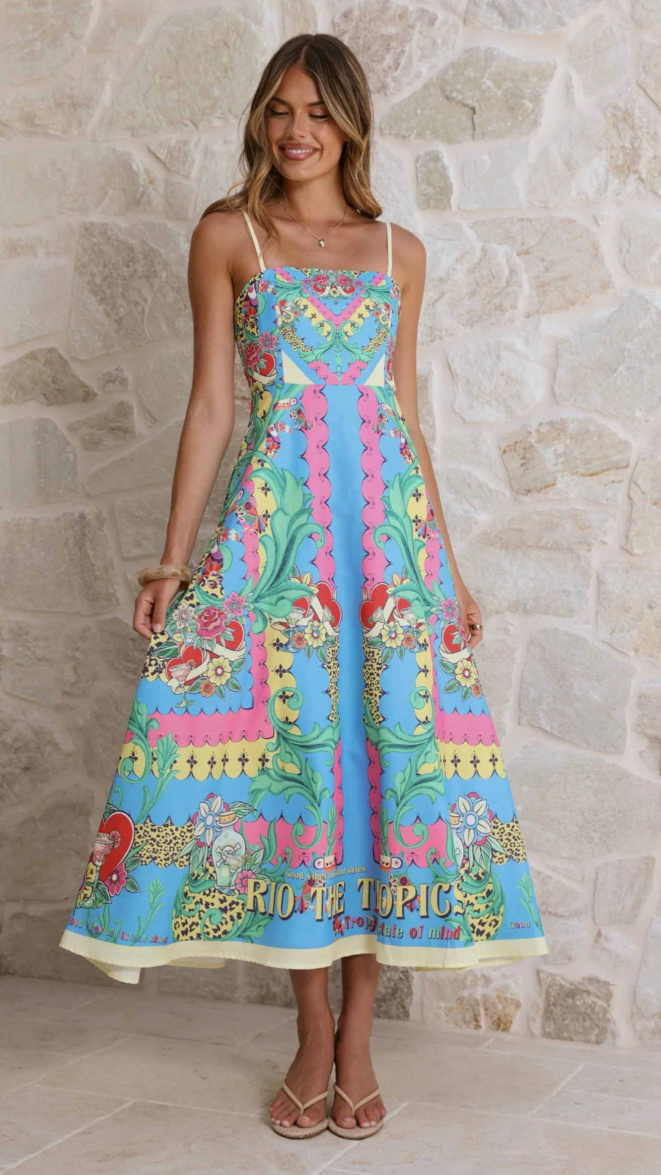 Azure Maxi Dress - Tropical Rio - Image 4