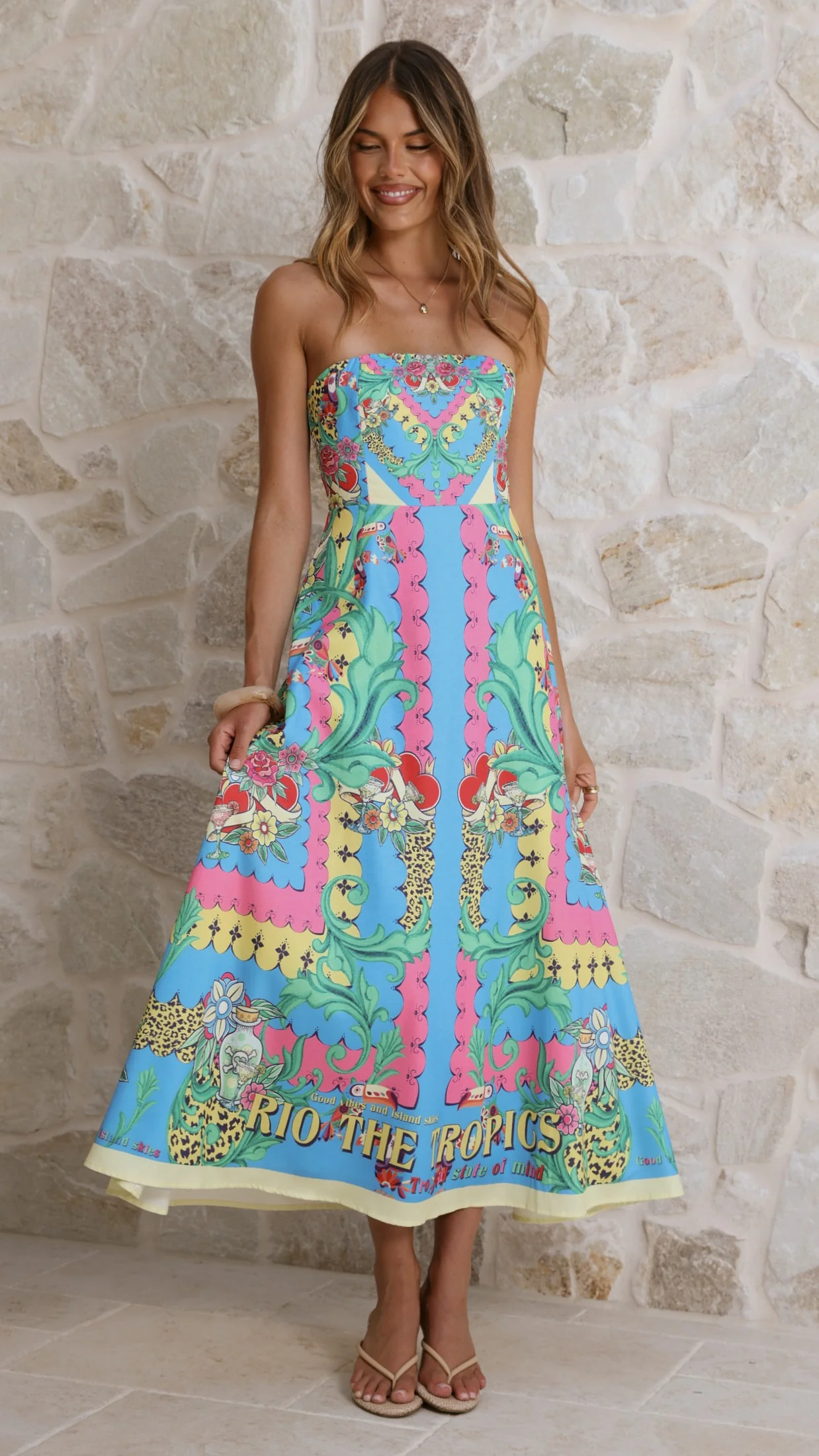 Azure Maxi Dress - Tropical Rio - Image 6