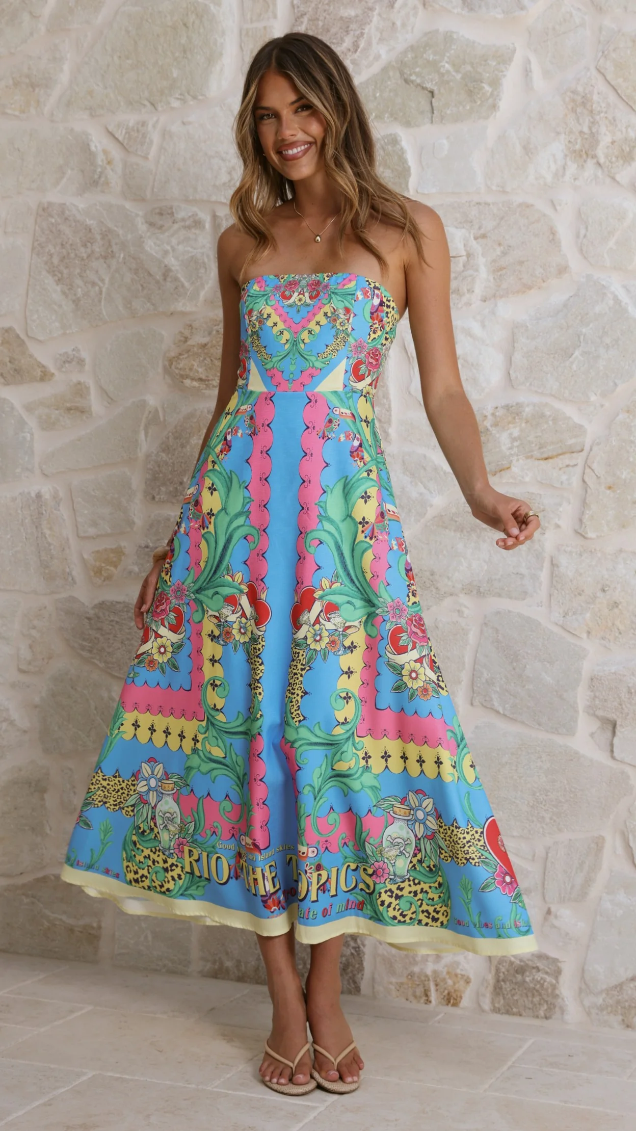 Azure Maxi Dress - Tropical Rio - Image 7