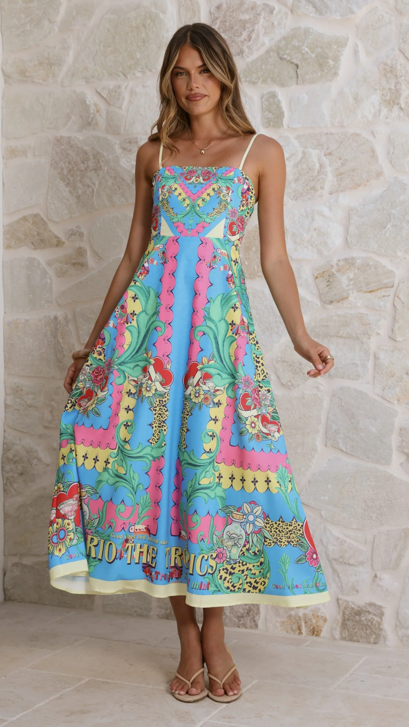 Azure Maxi Dress - Tropical Rio - Image 9