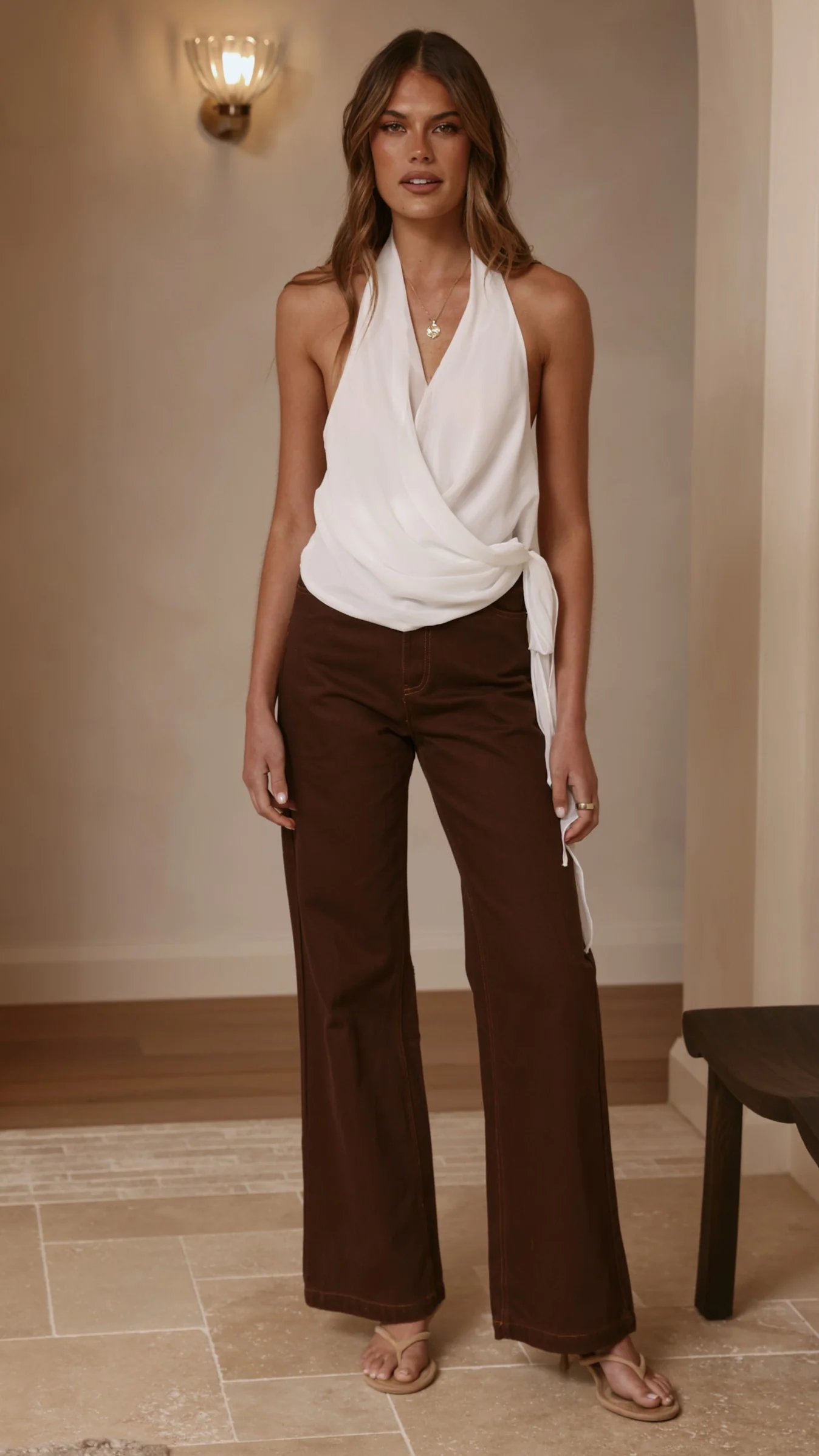 Badru Straight Leg Jeans - Chocolate Denim - Image 10