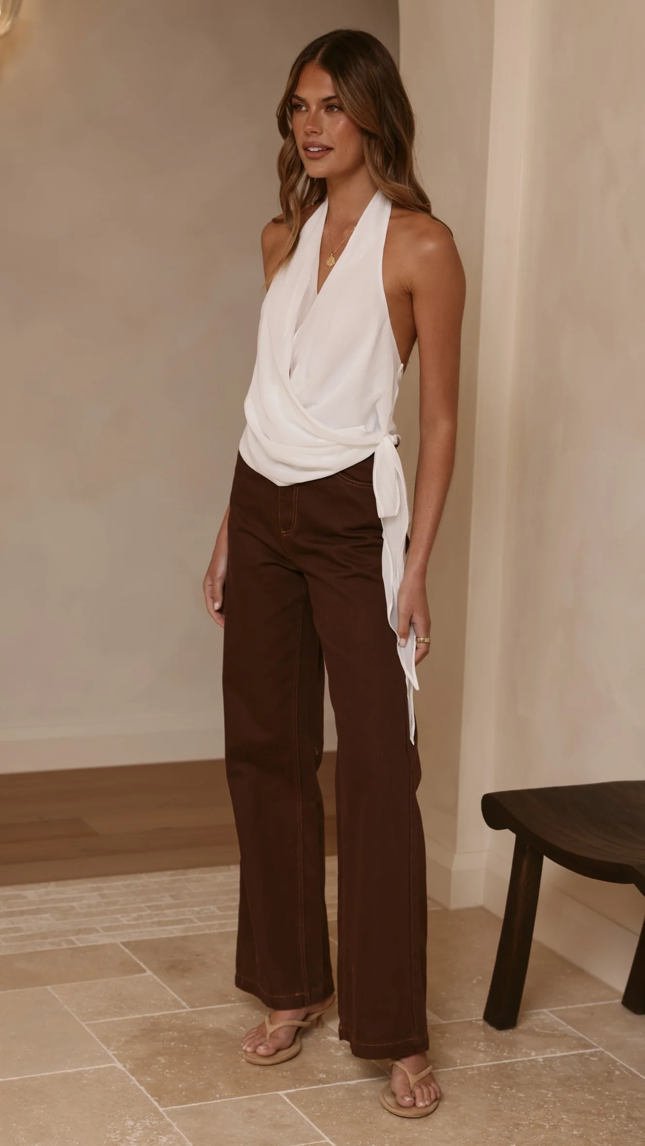 Badru Straight Leg Jeans - Chocolate Denim - Image 6