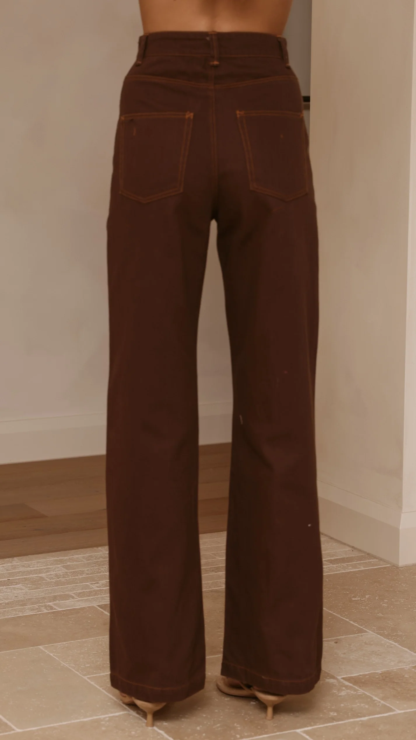 Badru Straight Leg Jeans - Chocolate Denim - Image 8
