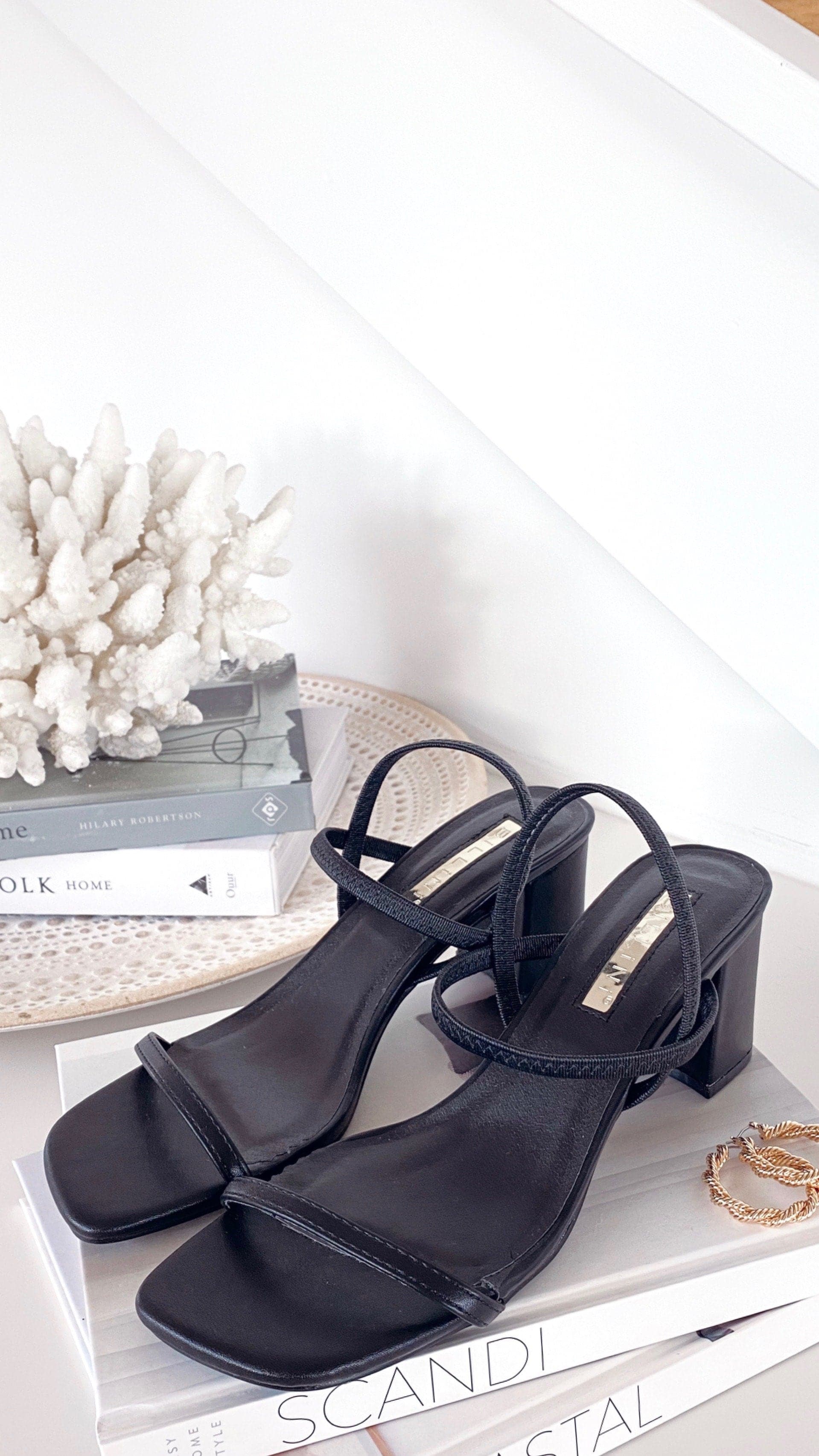 Balton Mule Heels - Black - Image 8