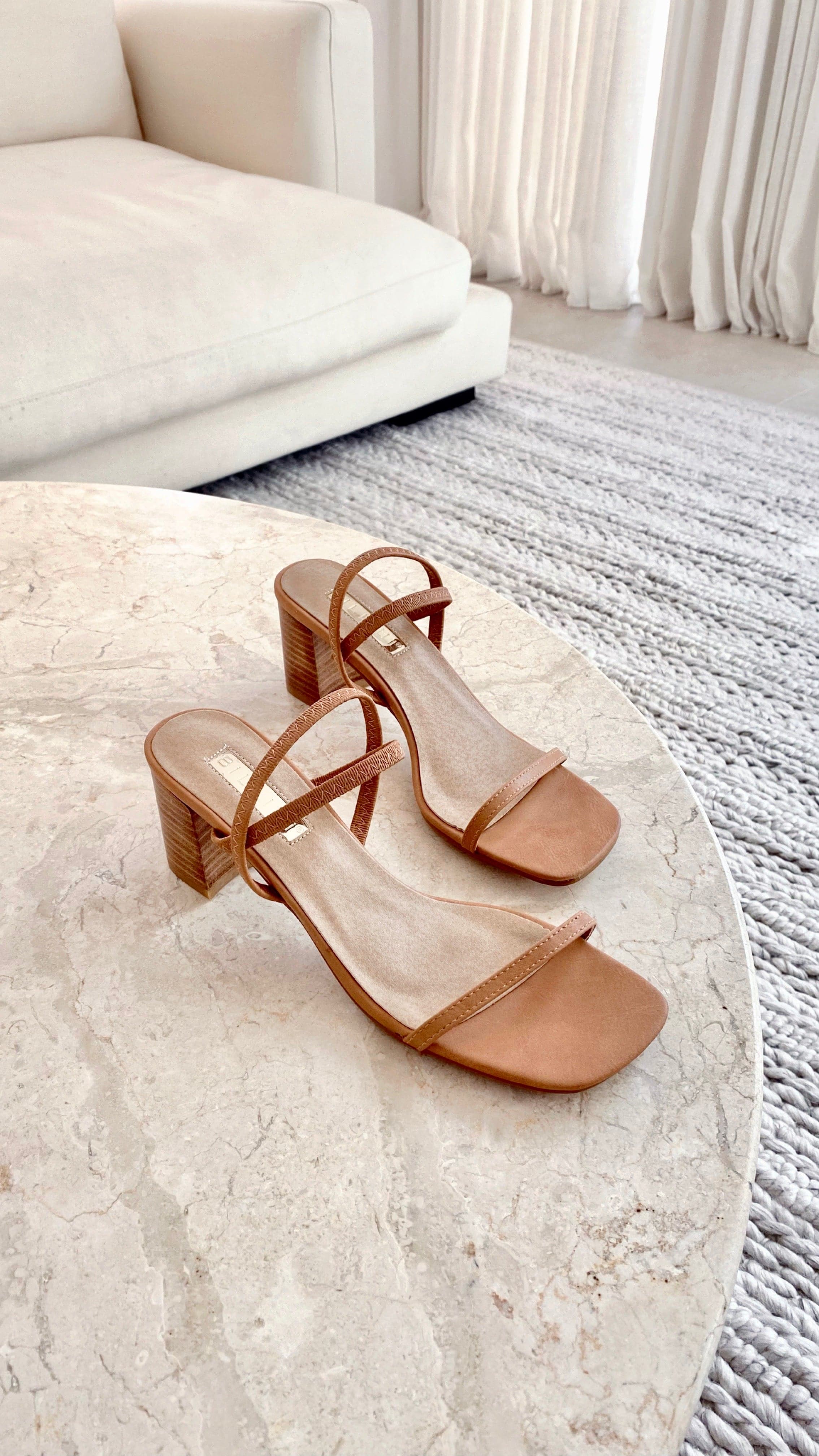 Balton Mule Heel - Sugar Brown / Natural - Image 3