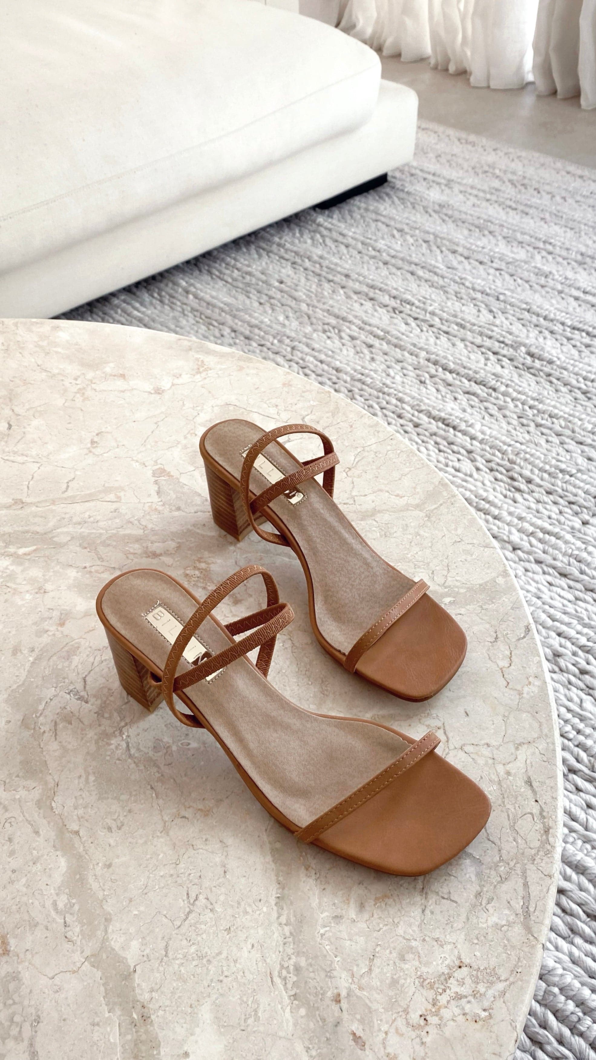 Balton Mule Heel - Sugar Brown / Natural - Image 5