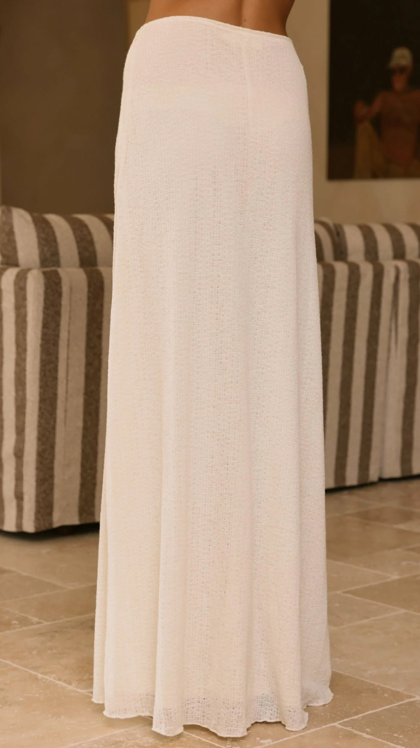 Bayley Knit Top and Skirt Set - Cream - Image 11