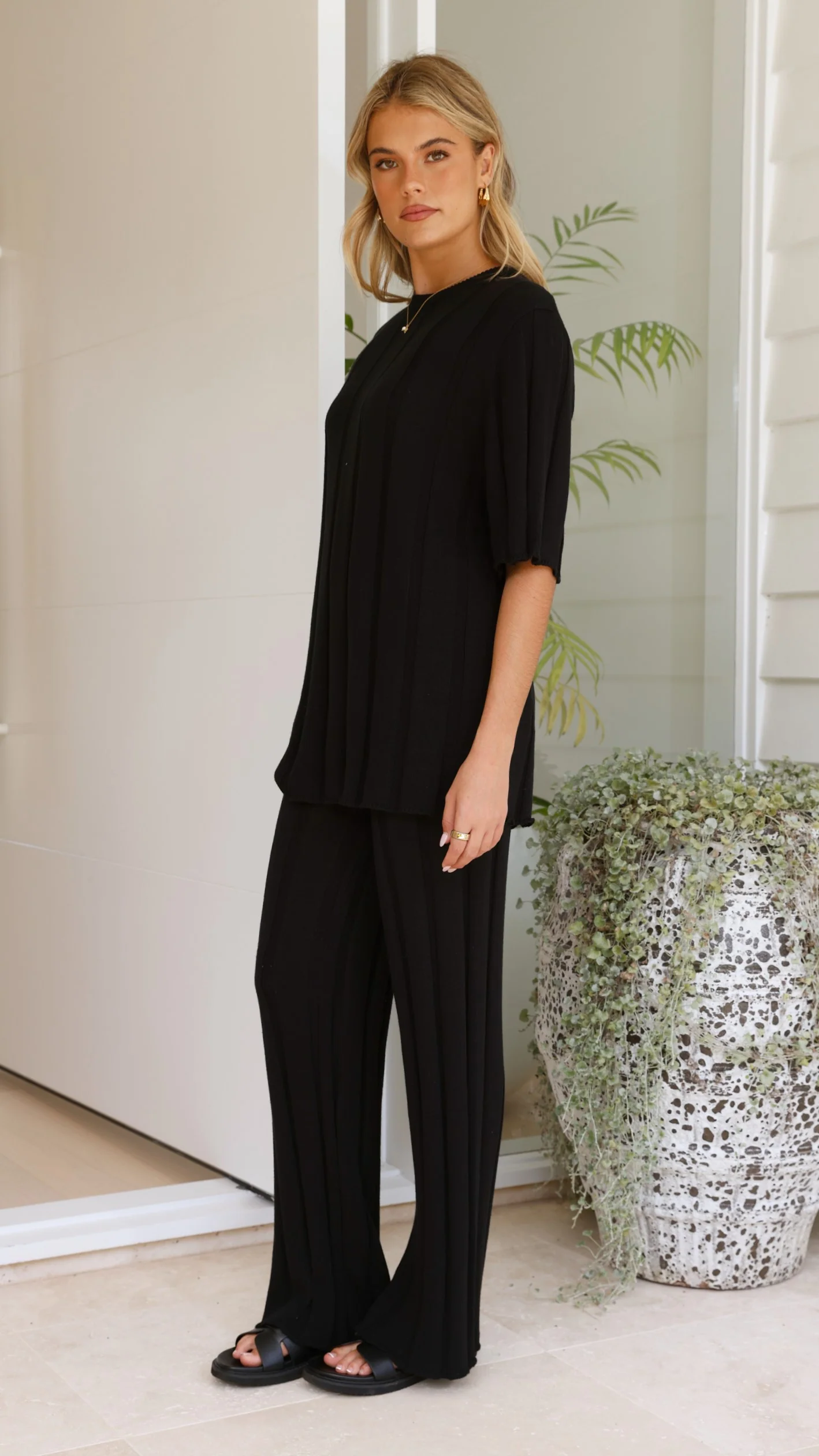 Bayu Knit Top - Black - Image 5