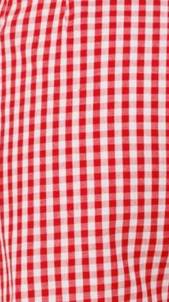 Belle Shorts - Red Check - Image 6