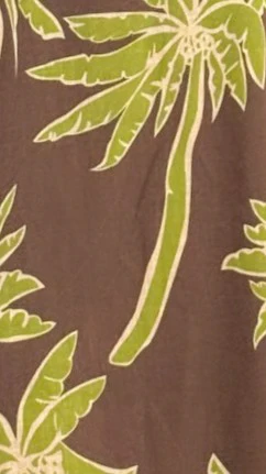 Bethani Mini Dress - Brown/Green Palm - Image 6