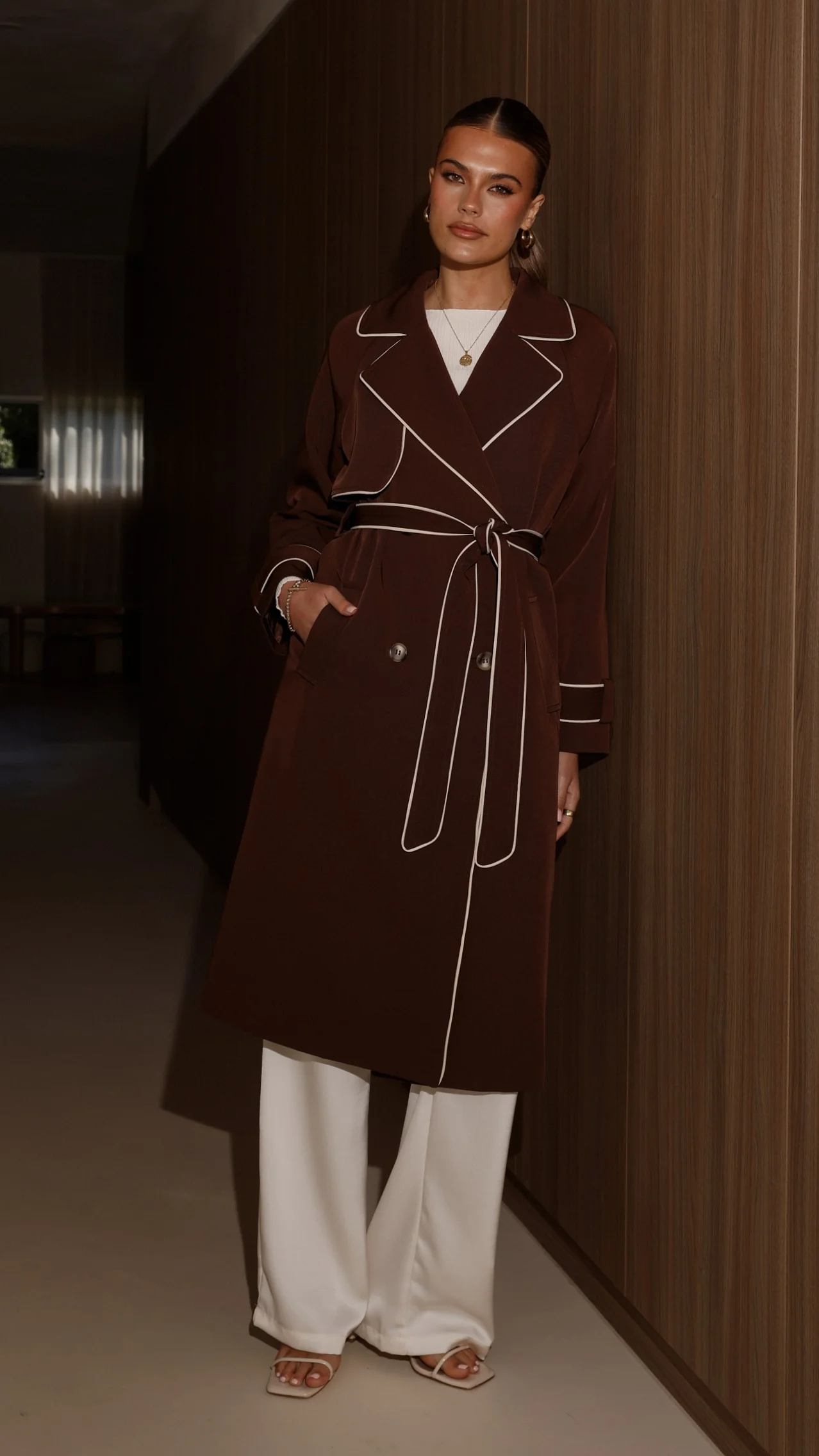 Blanca Trench Coat - Espresso - Image 10