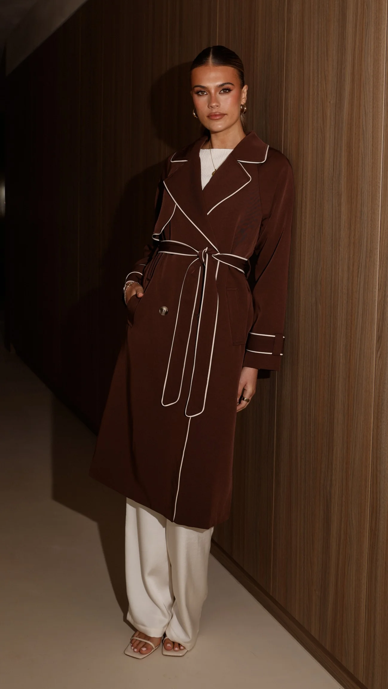 Blanca Trench Coat - Espresso - Image 11