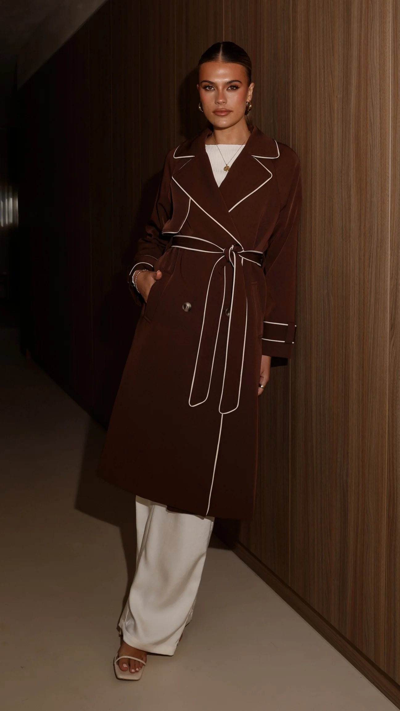 Blanca Trench Coat - Espresso - Image 12