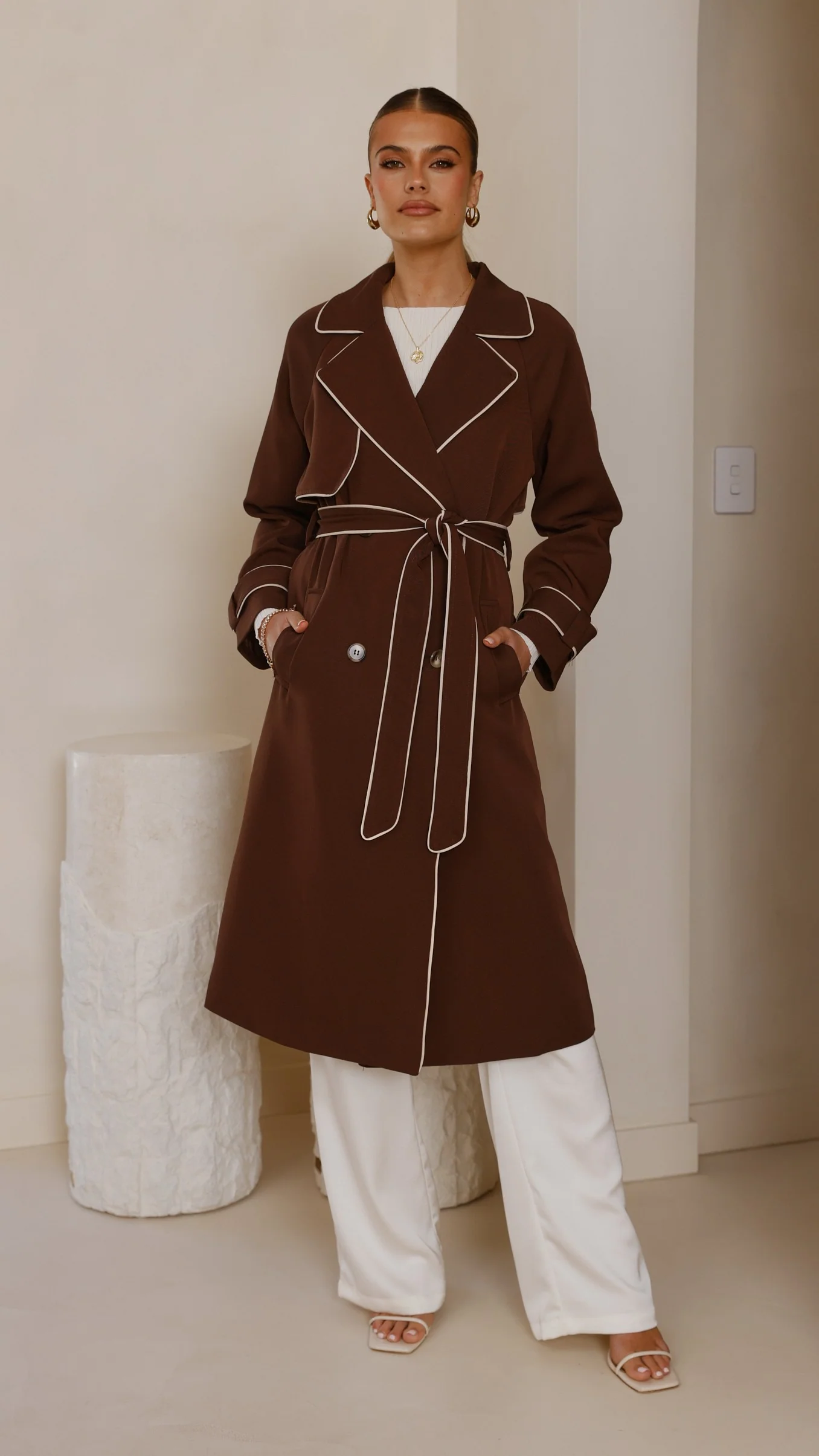 Blanca Trench Coat - Espresso - Image 3
